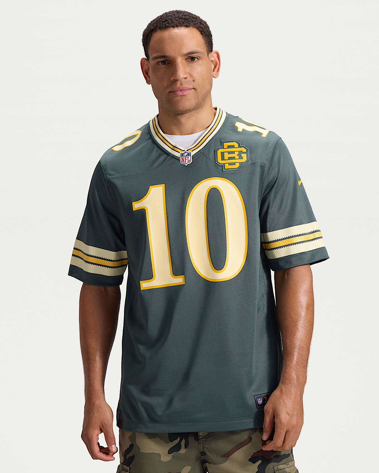 Мужские джерси Jordan Love Green Bay Packers Rivalries Collection Nike NFL Game Jersey