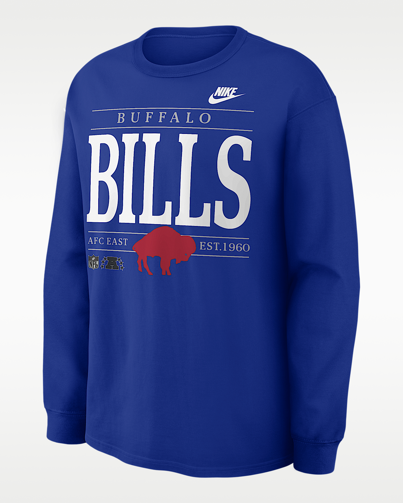 Мужская футболка Buffalo Bills Rewind Max90 Nike NFL Long-Sleeve