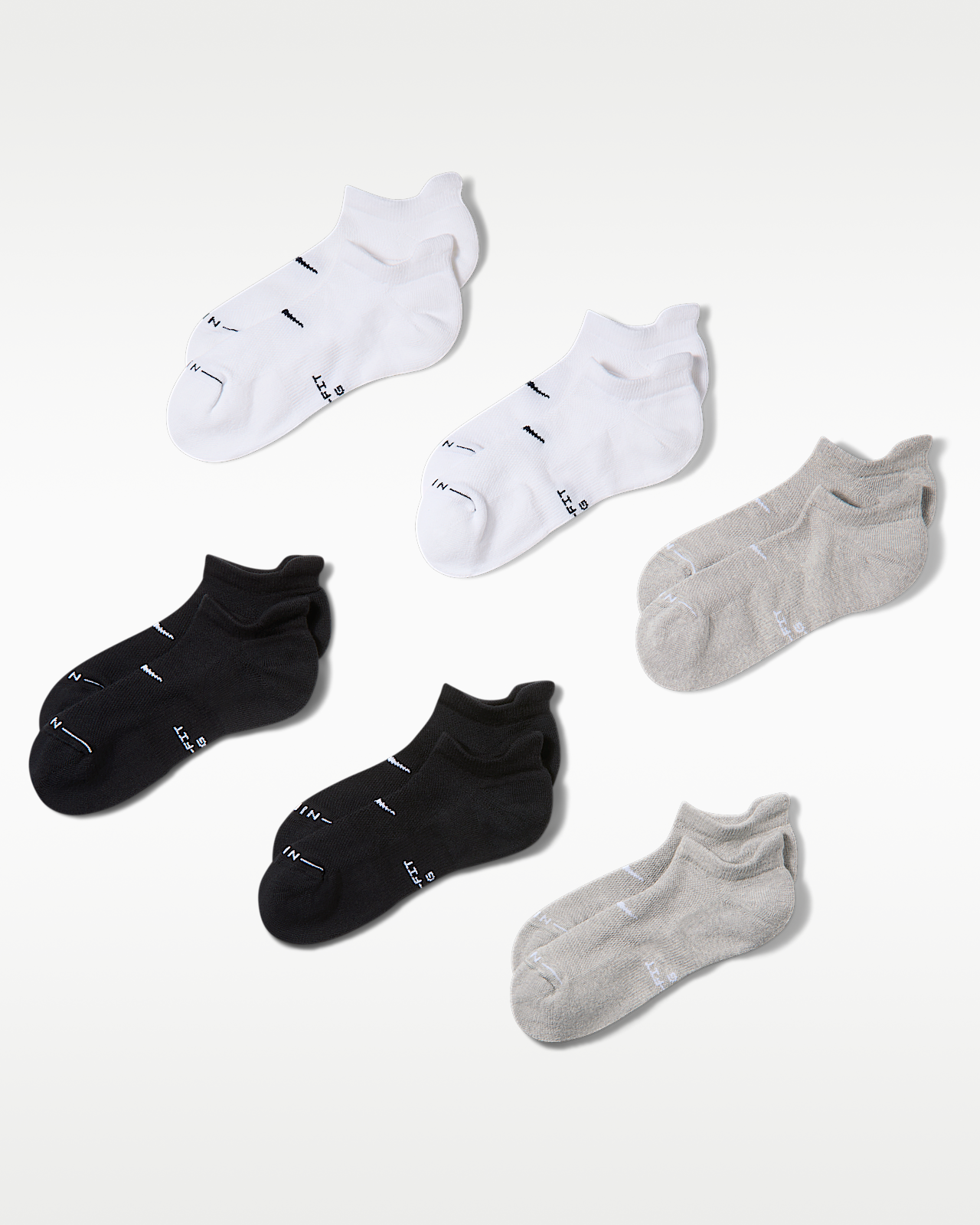 Unisex носки Nike Everyday Elevated No-Show Socks (6 Pairs)
