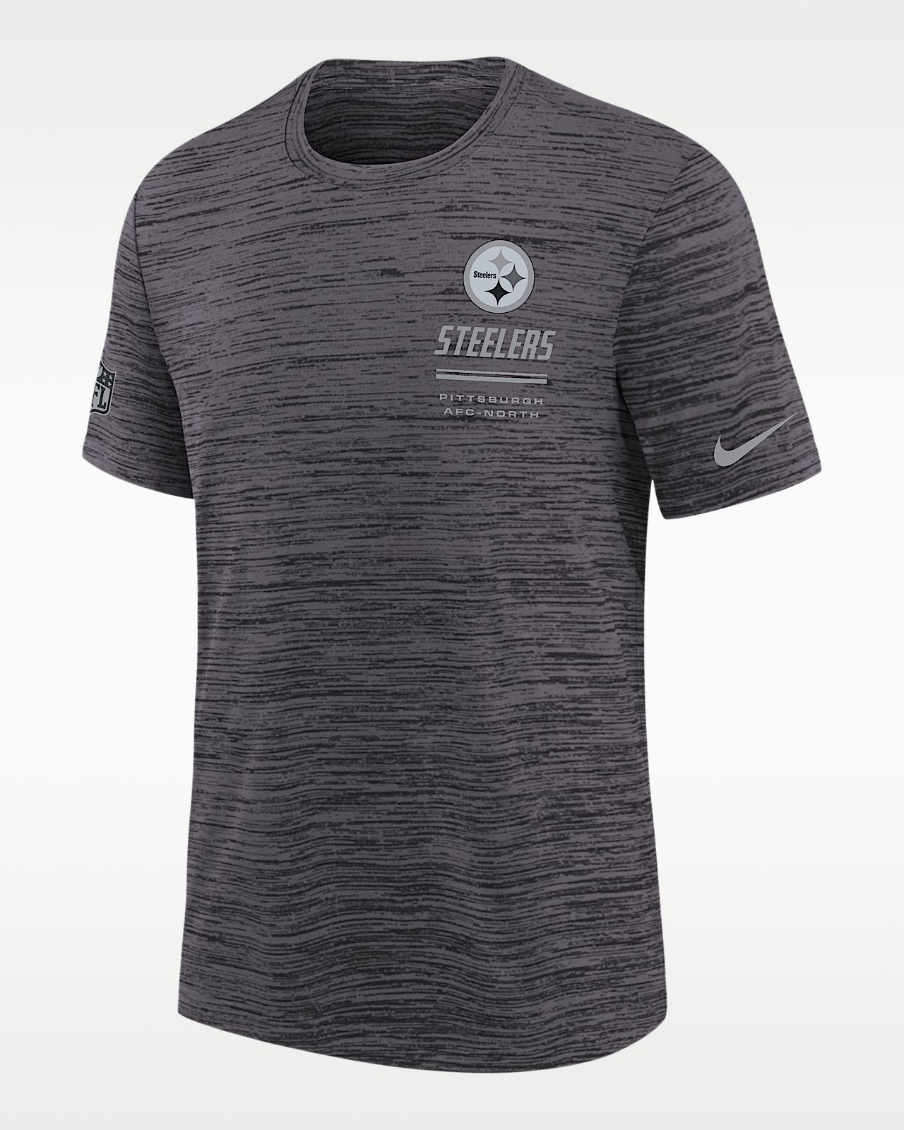 Детская футболка Pittsburgh Steelers Sideline Team Issue Velocity Big Kids' Nike Dri-FIT NFL