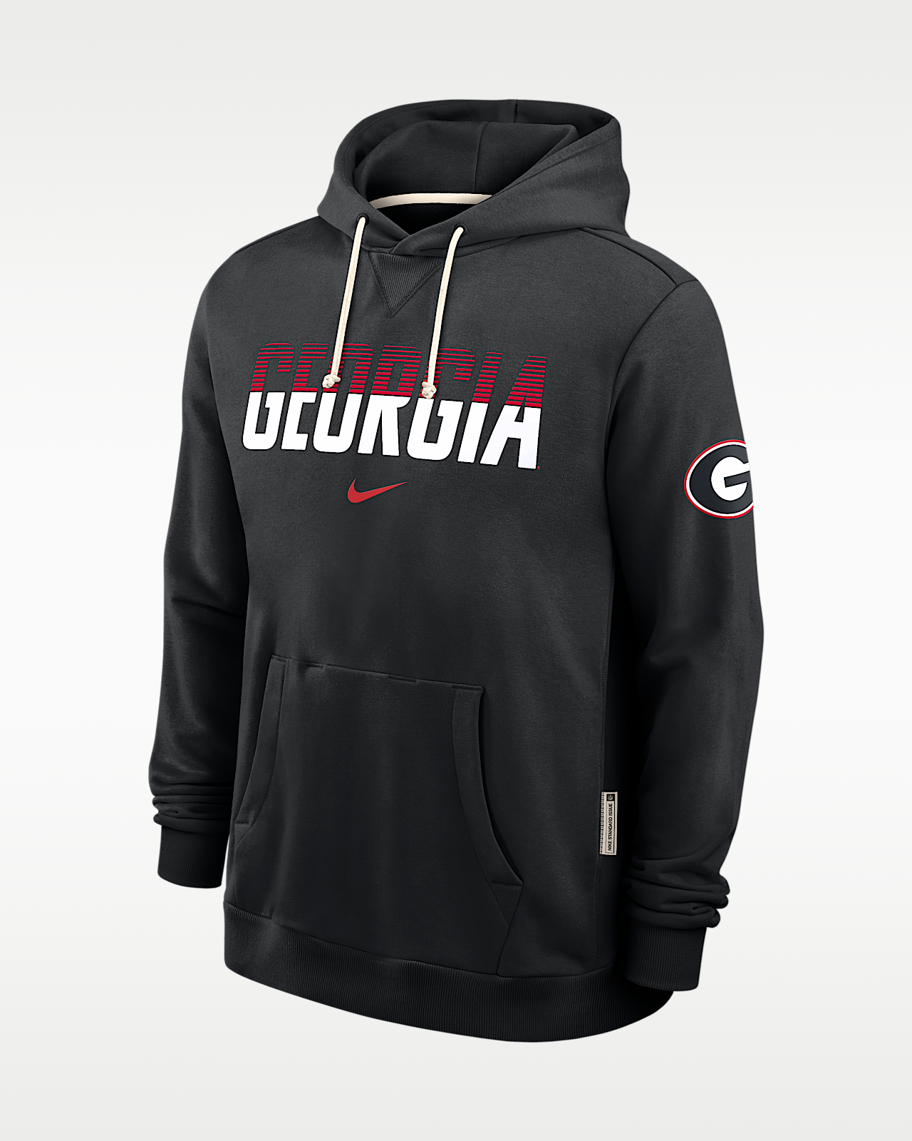 Мужское худи Georgia Sideline Standard Issue Nike Dri-FIT College Pullover Hoodie