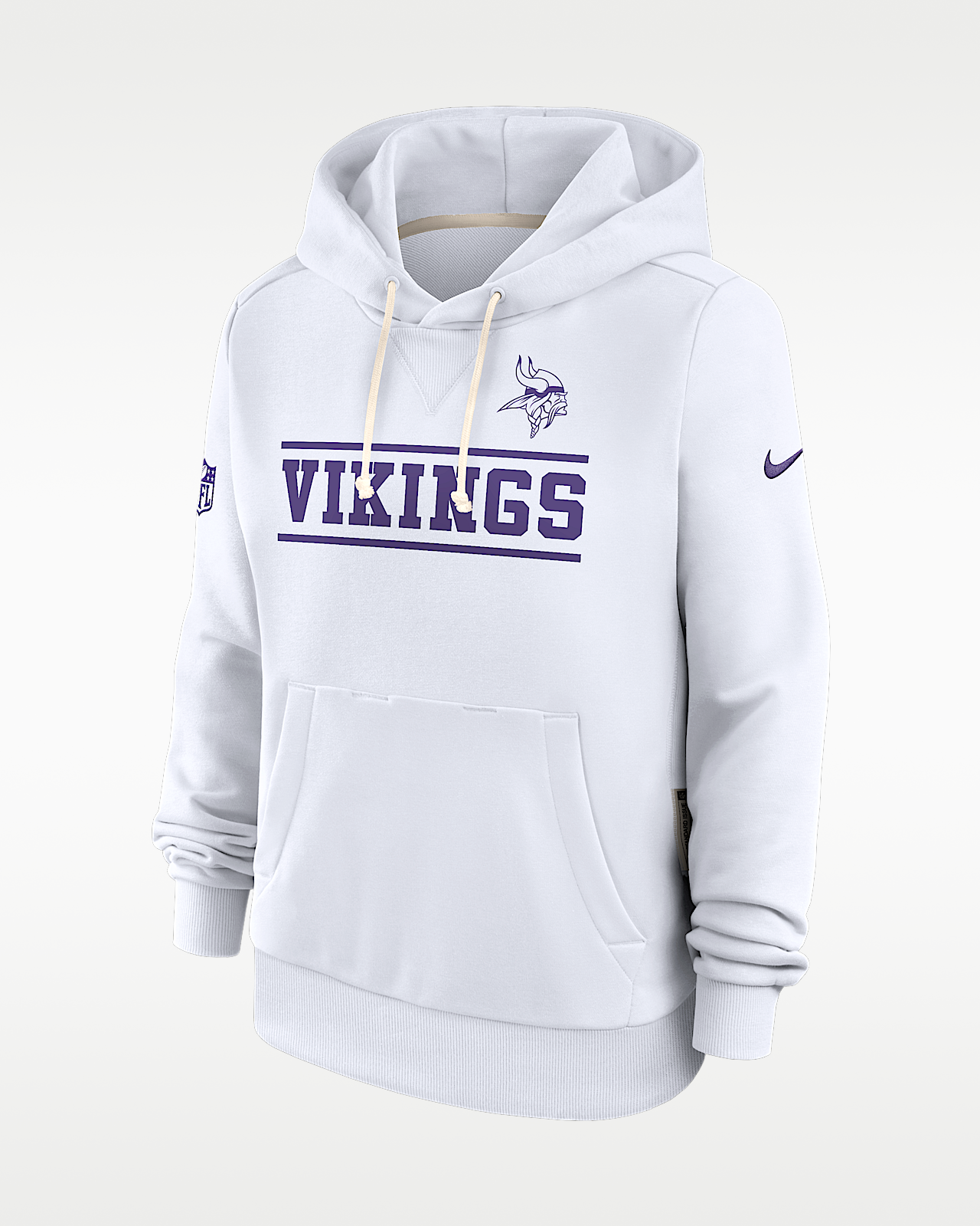 Женское худи Minnesota Vikings Sideline Standard Issue Alt Nike Dri-FIT NFL Pullover Hoodie