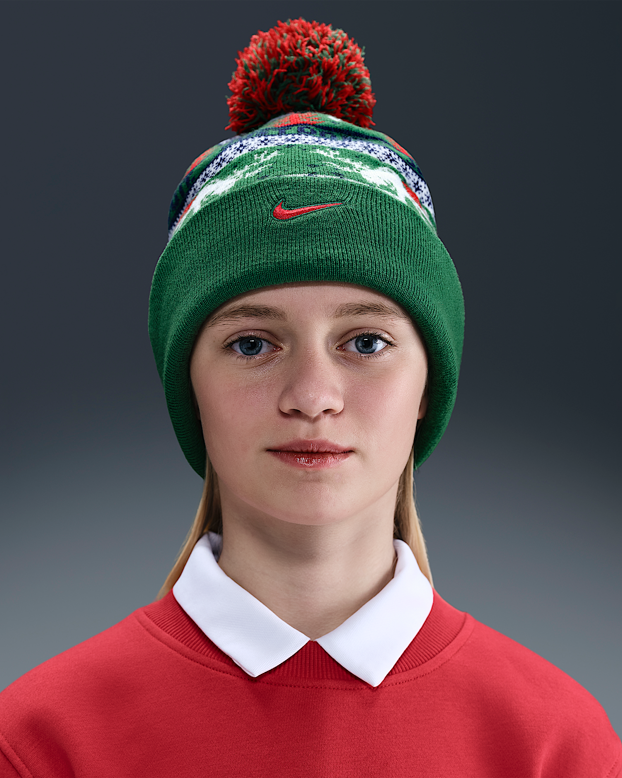 Детские  Nike Peak Big Kids' Standard Cuff Beanie