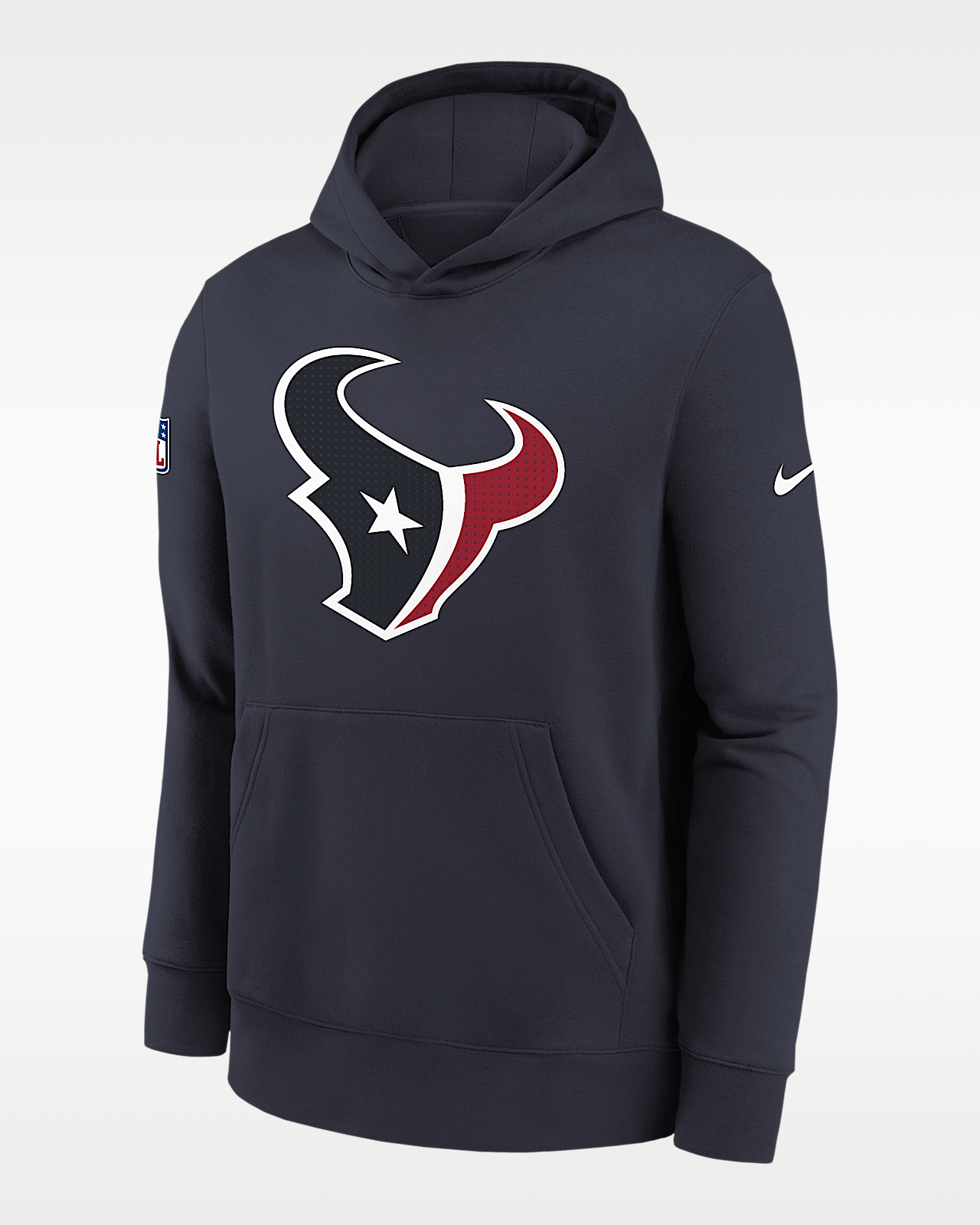Детское худи Houston Texans Sideline Club Big Kids' Nike NFL Pullover Hoodie