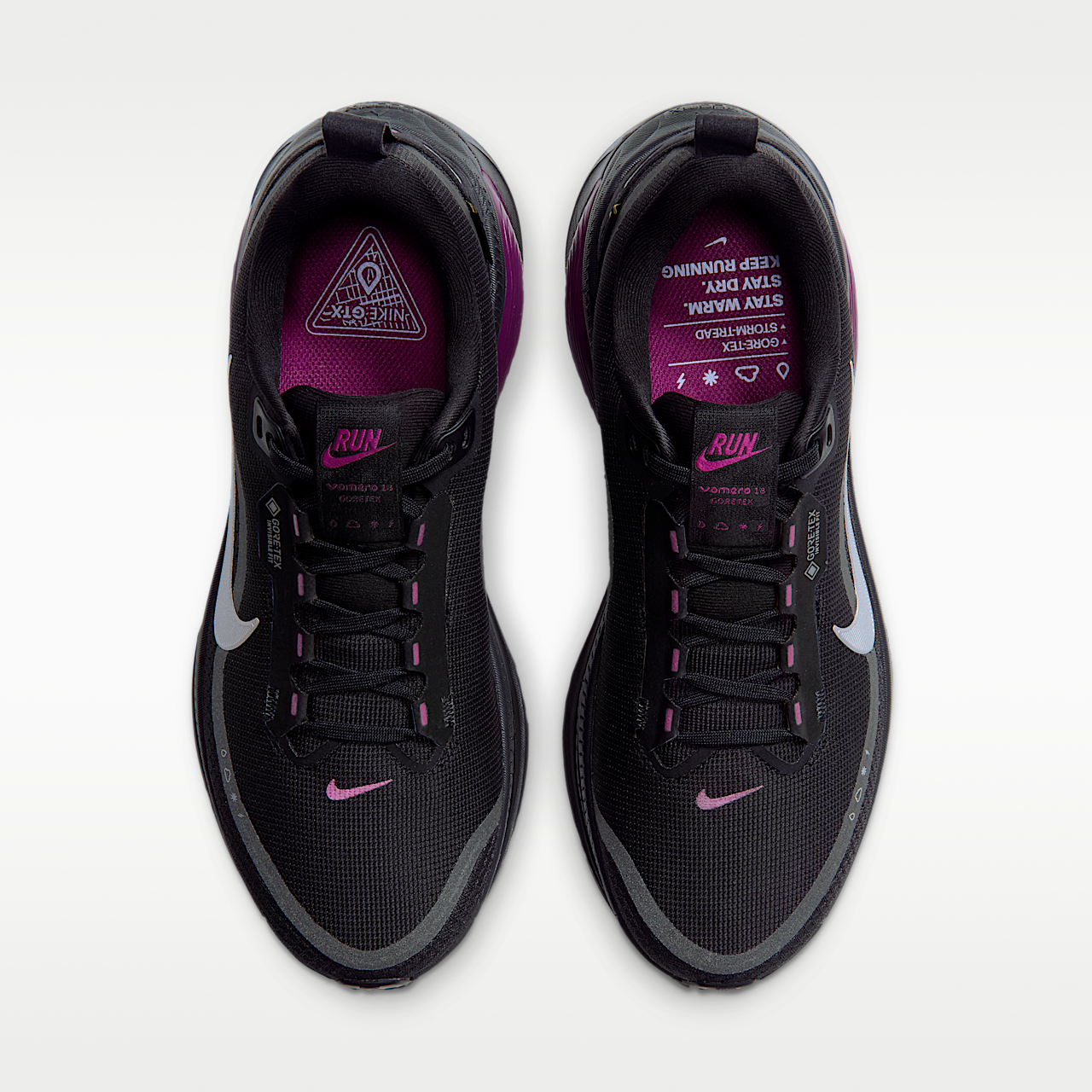 Nike Vomero sneaker Zwart/True Berry/Purple Pulse/Metallic Silver