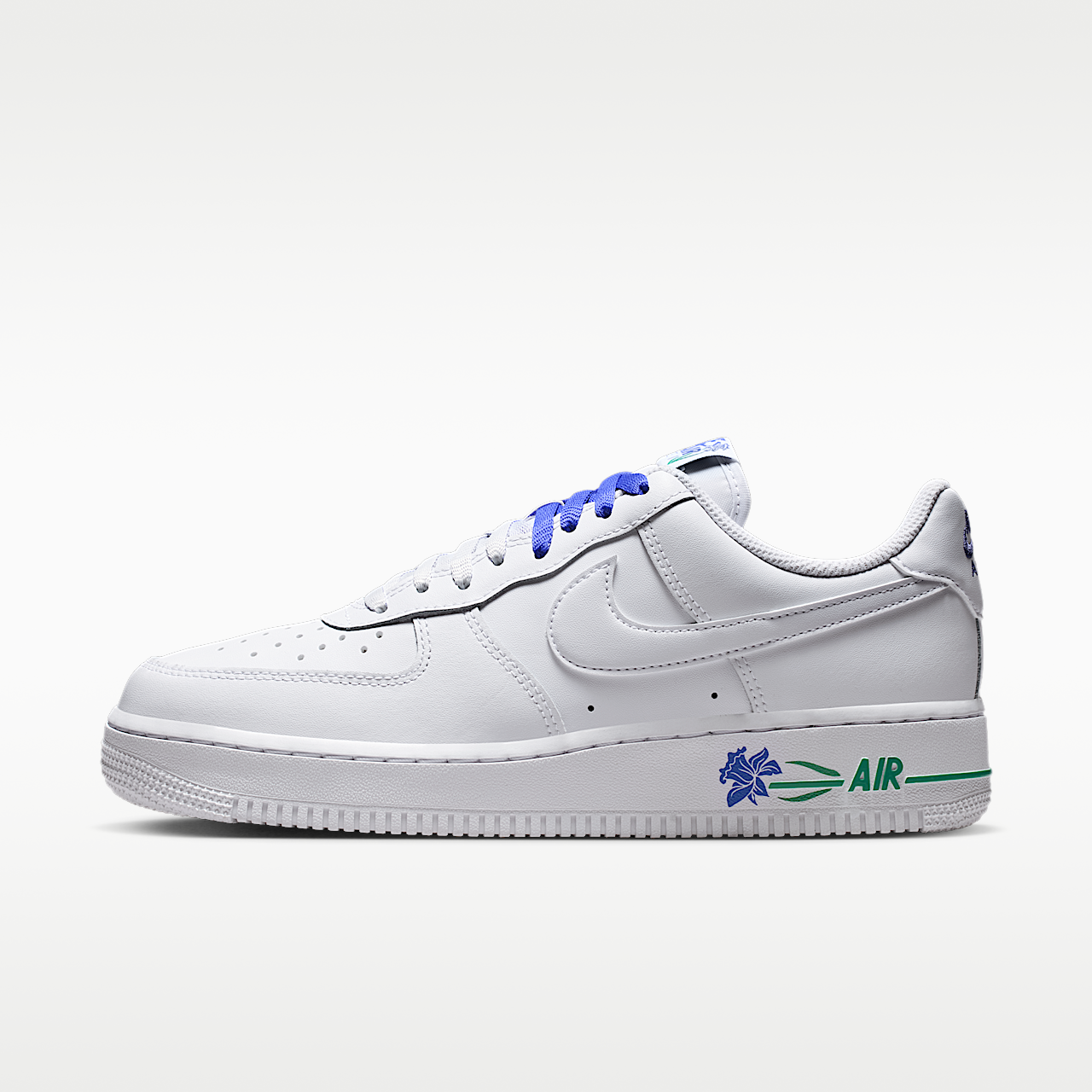 Nike Air Force 1 sneaker Wit/Persian Violet/Stadium Green/Wit