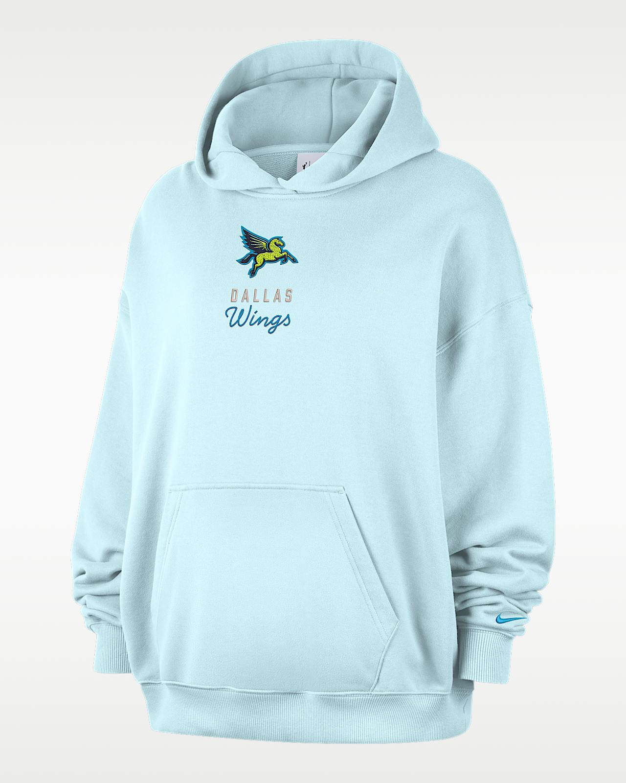Женское худи Dallas Wings Nike French Terry Oversized Pullover Hoodie