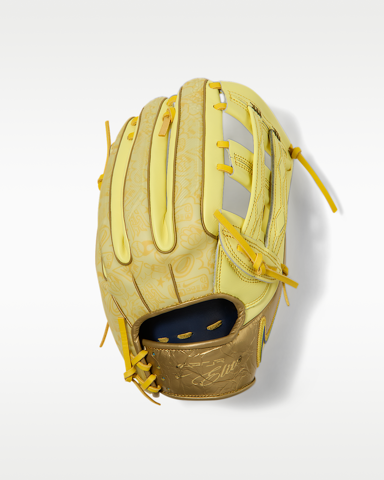 Мужские  Nike Vapor Elite "Ronald Acuña Jr." Baseball H-Web Fielding Glove Right-Hand Throw