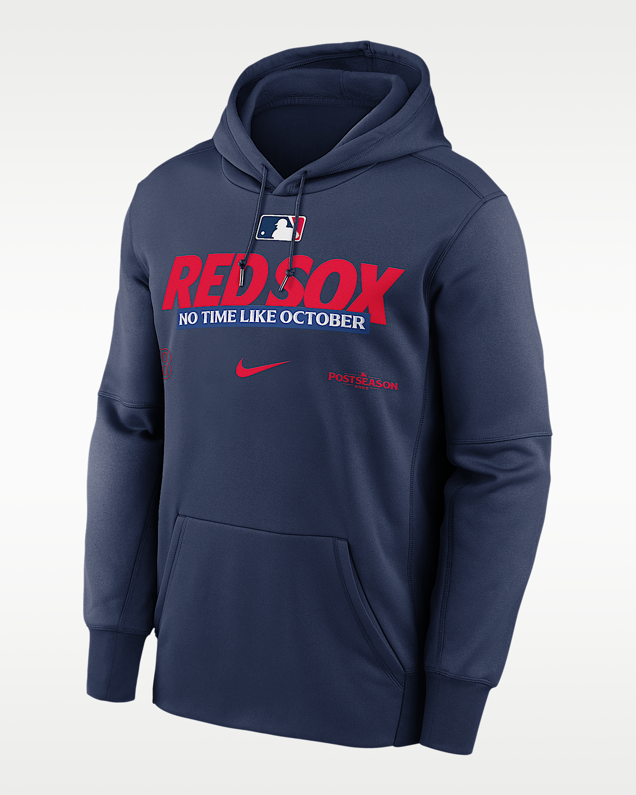 Мужское худи Boston Red Sox 2026 Postseason Authentic Collection Nike Therma-FIT MLB Pullover Hoodie