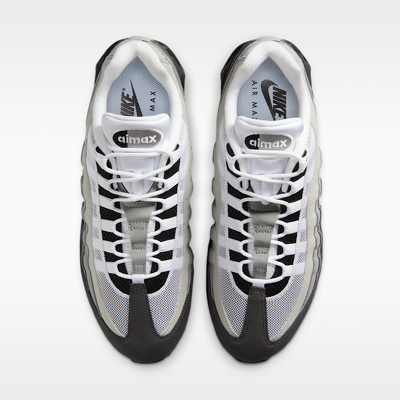 Nike Air Max 95 sneaker Zwart/Medium Ash/Dark Pewter/Wit