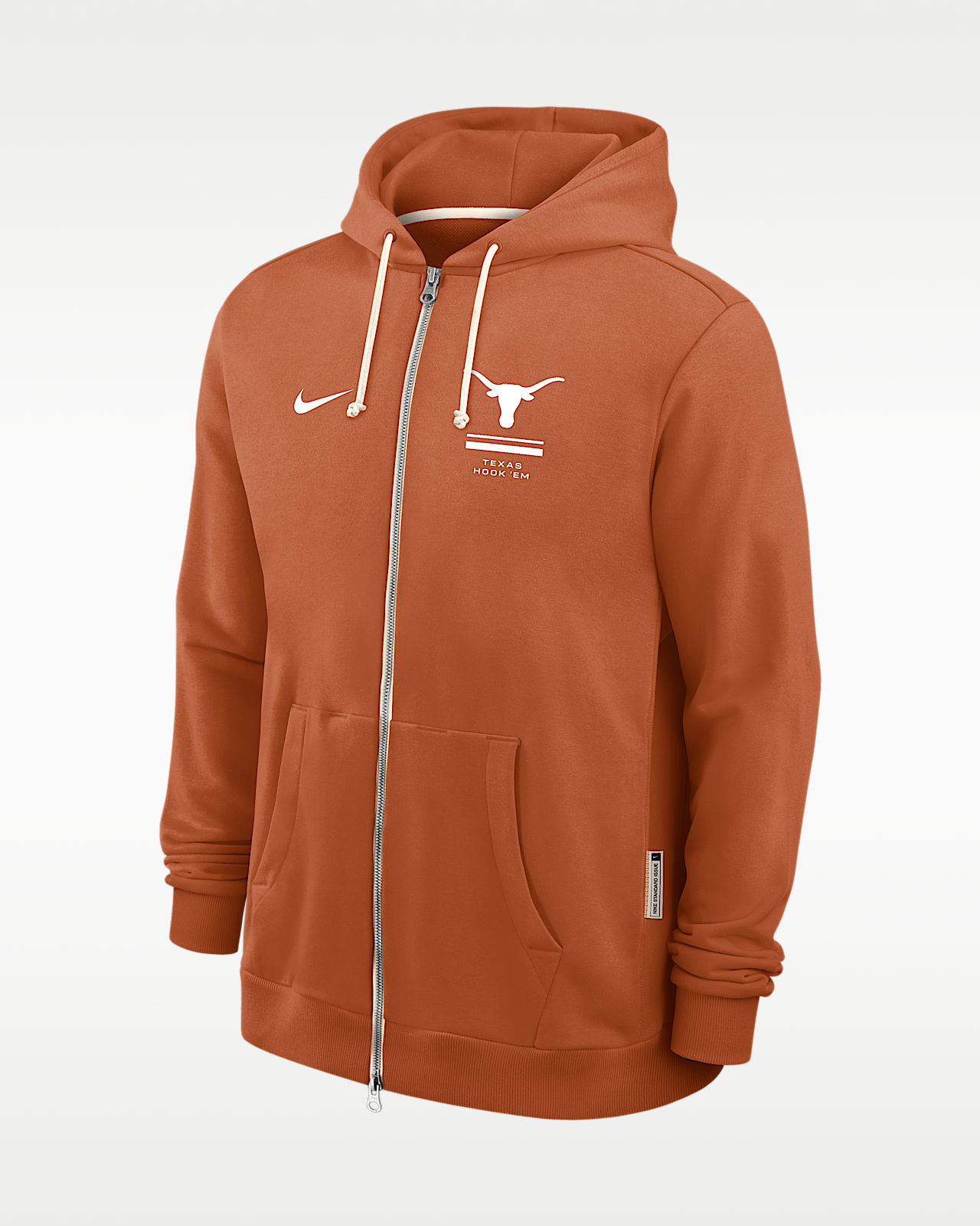 Мужское худи Texas Sideline Standard Issue Nike Dri-FIT College Full-Zip Hoodie