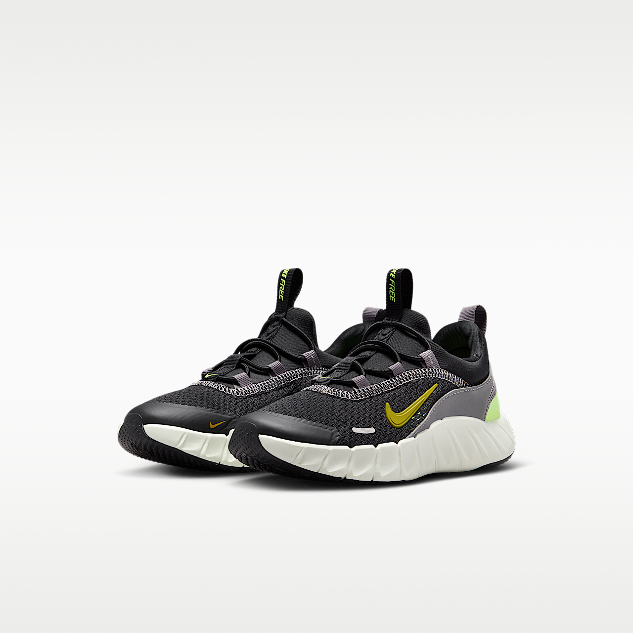 Nike Free sneaker Zwart/Pencil Point/Volt Ice/Saffron Quartz