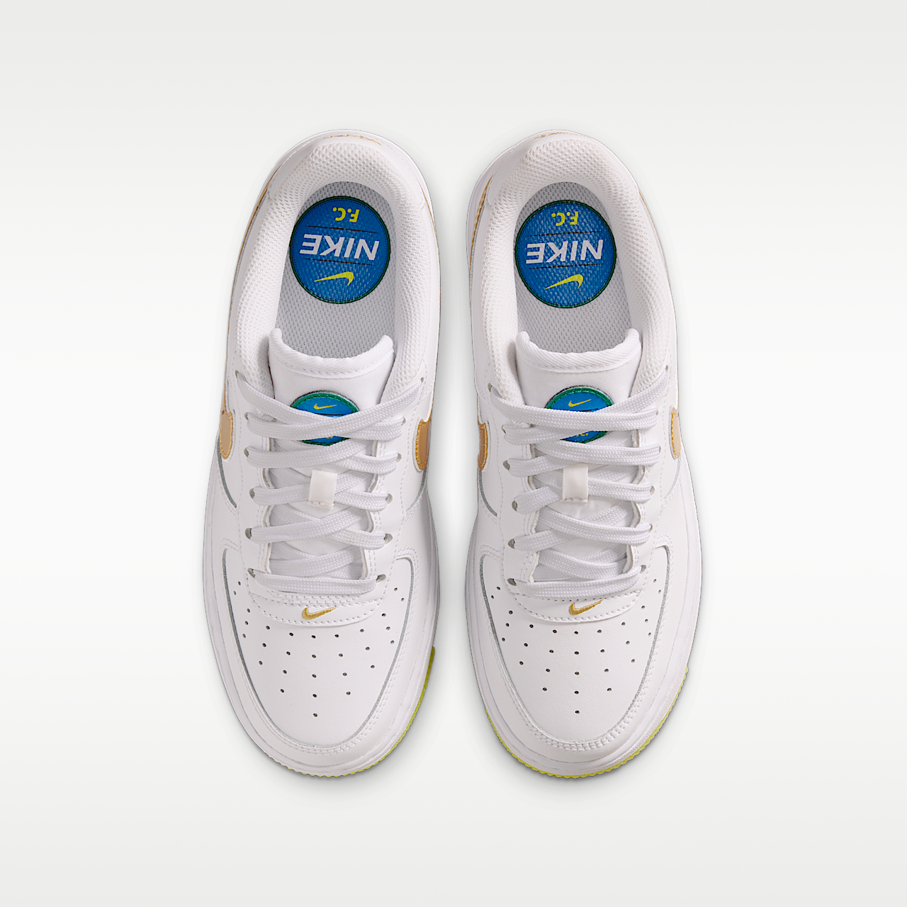 Nike  sneaker Wit/Soar/Sonic Yellow/Metallic Gold