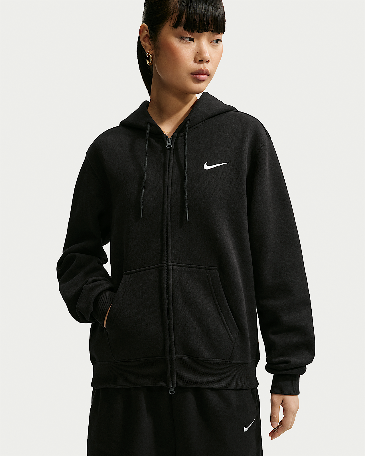 Женское худи Nike Studio Fleece Medium Weight Full-Zip Hoodie