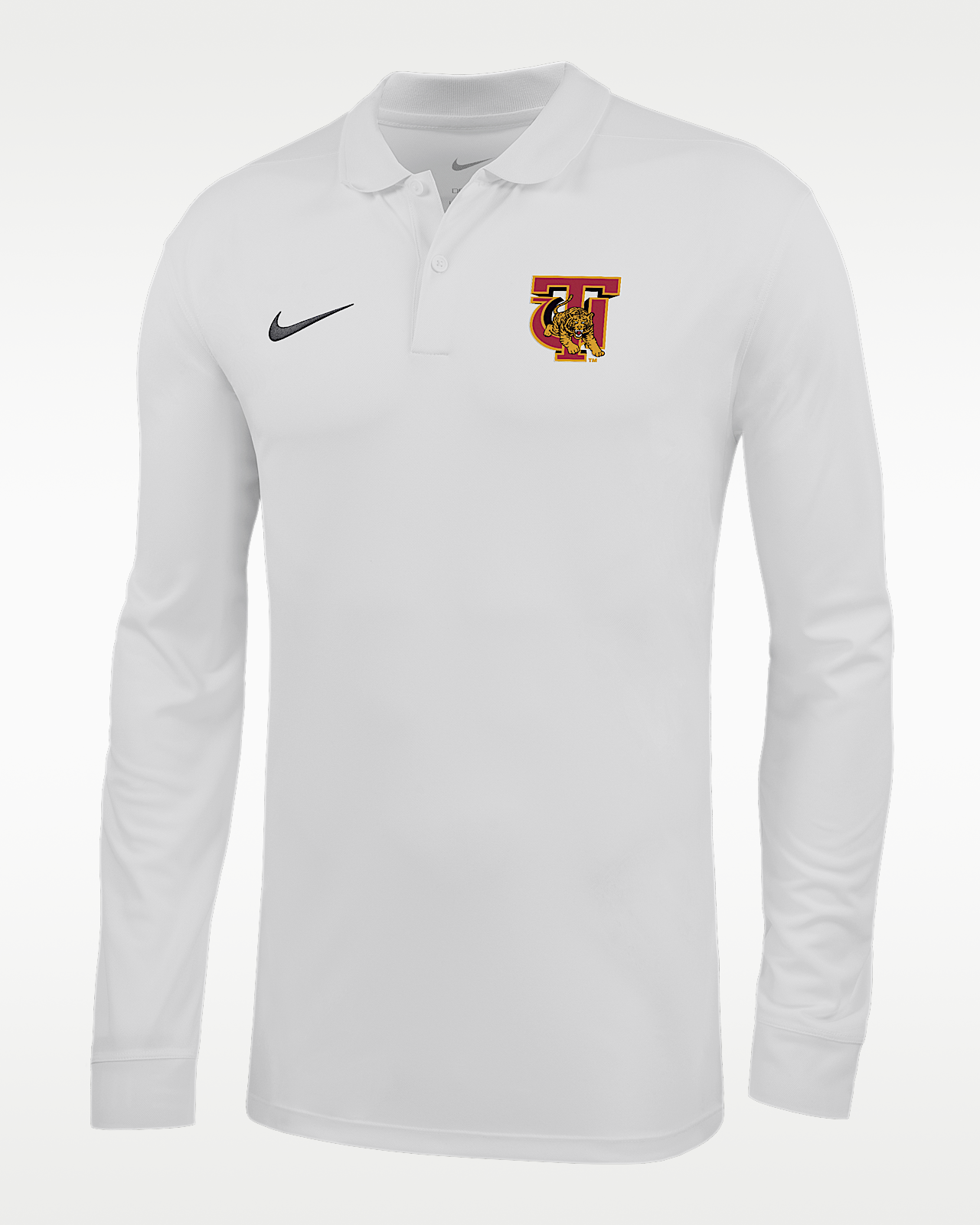 Мужские  Nike College (Tuskegee University) Dri-FIT Long-Sleeve Polo