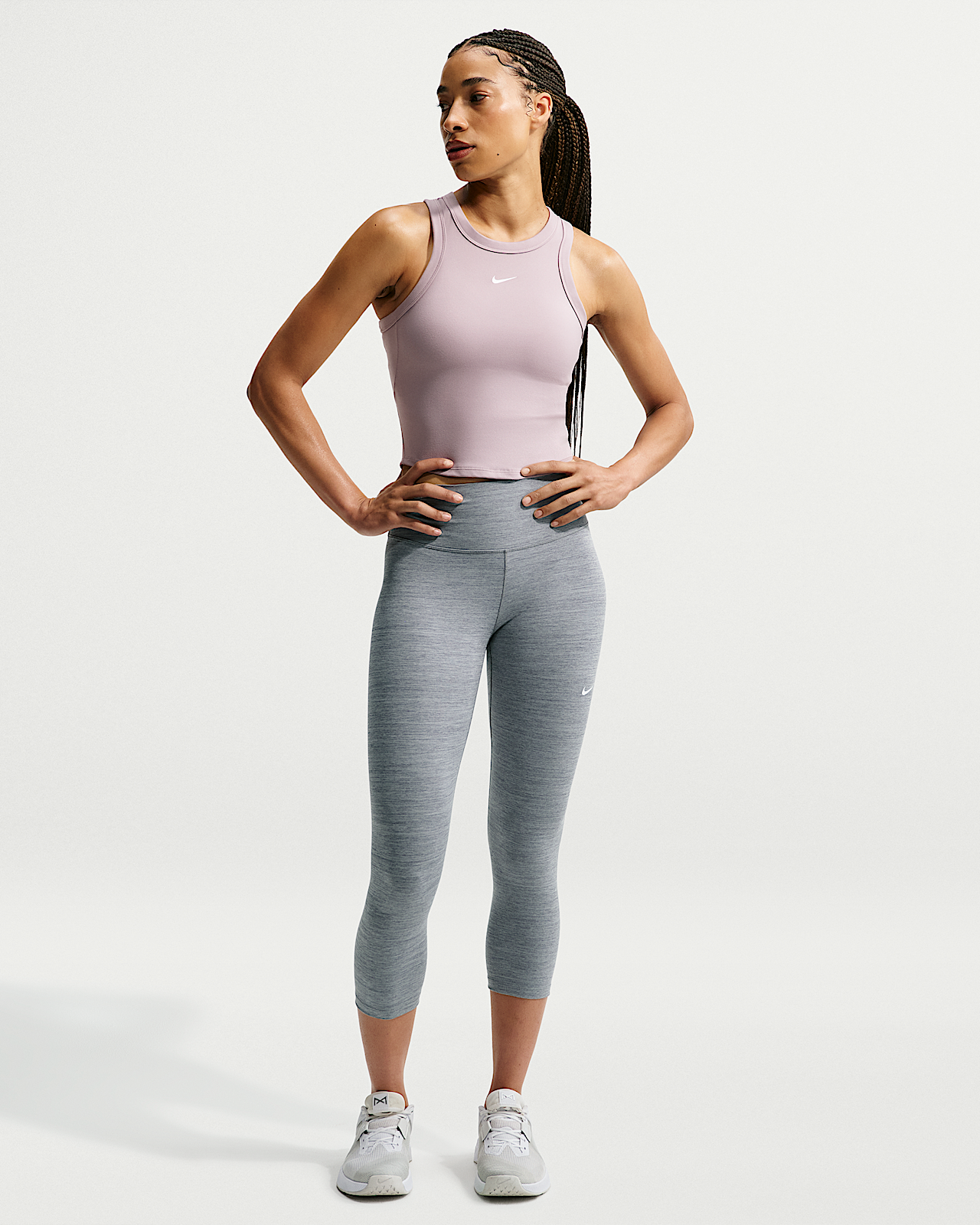 Женские тайтсы Nike One High-Waisted Crop Leggings
