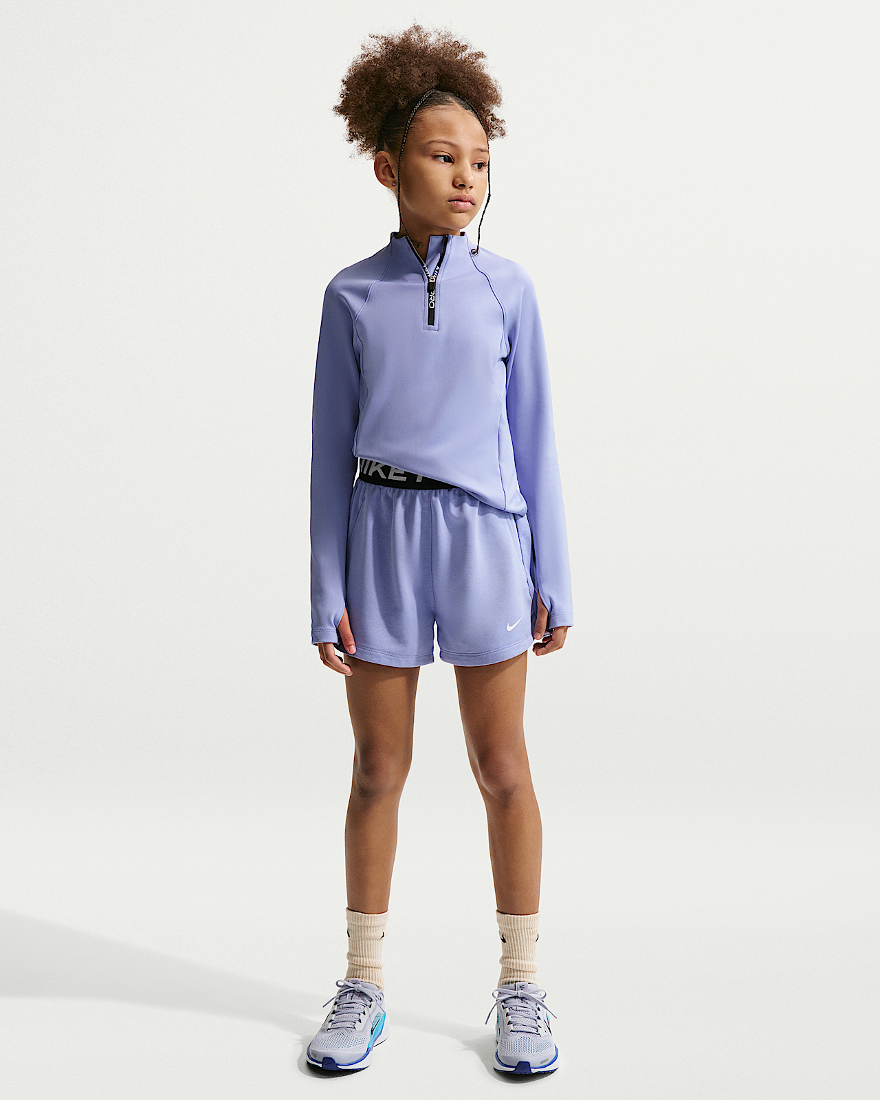 Детские шорты Nike Pro Fleece Big Kids' (Girls') Dri-FIT Shorts