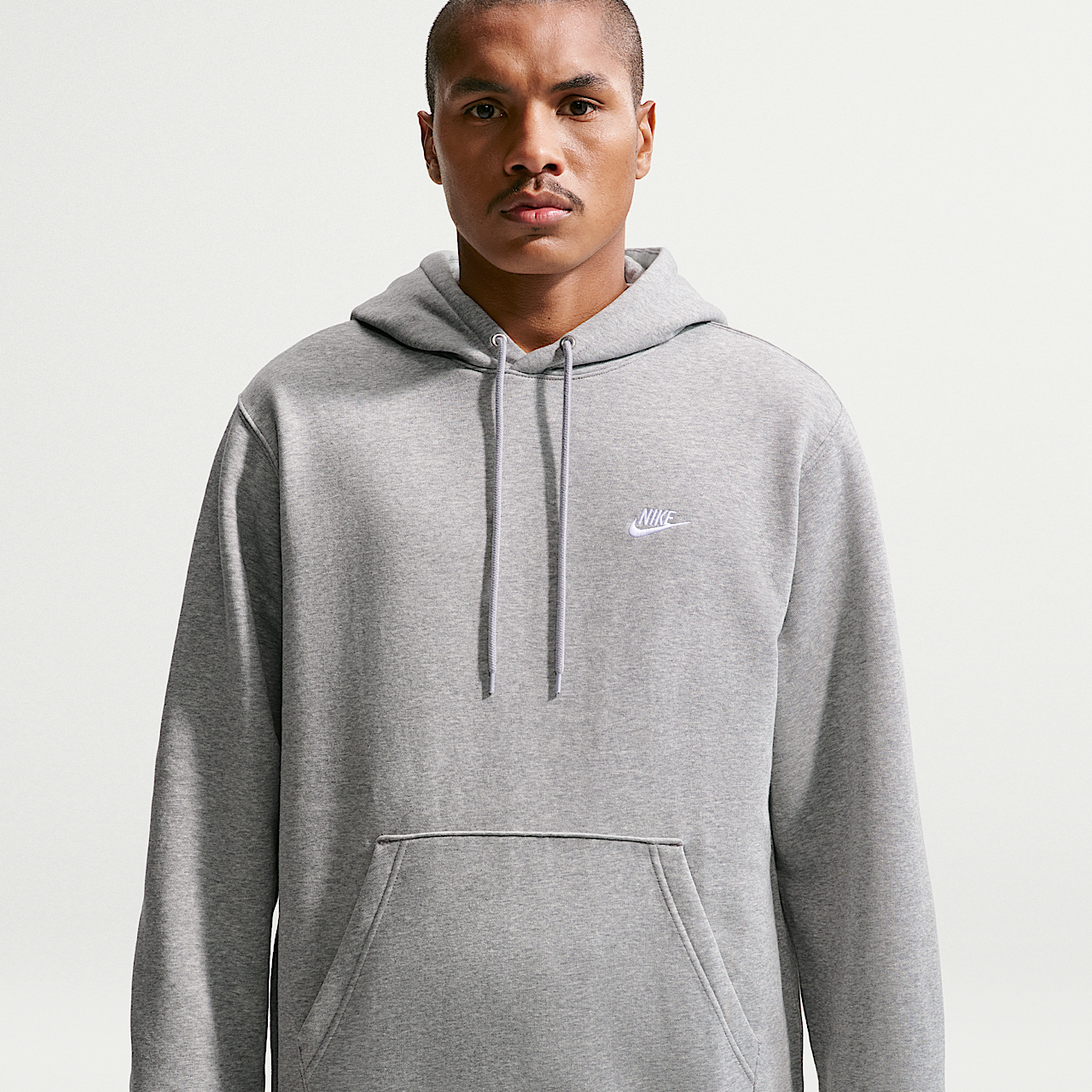 Nike Club (Dark Grey Heather/Light Smoke Grey/White)