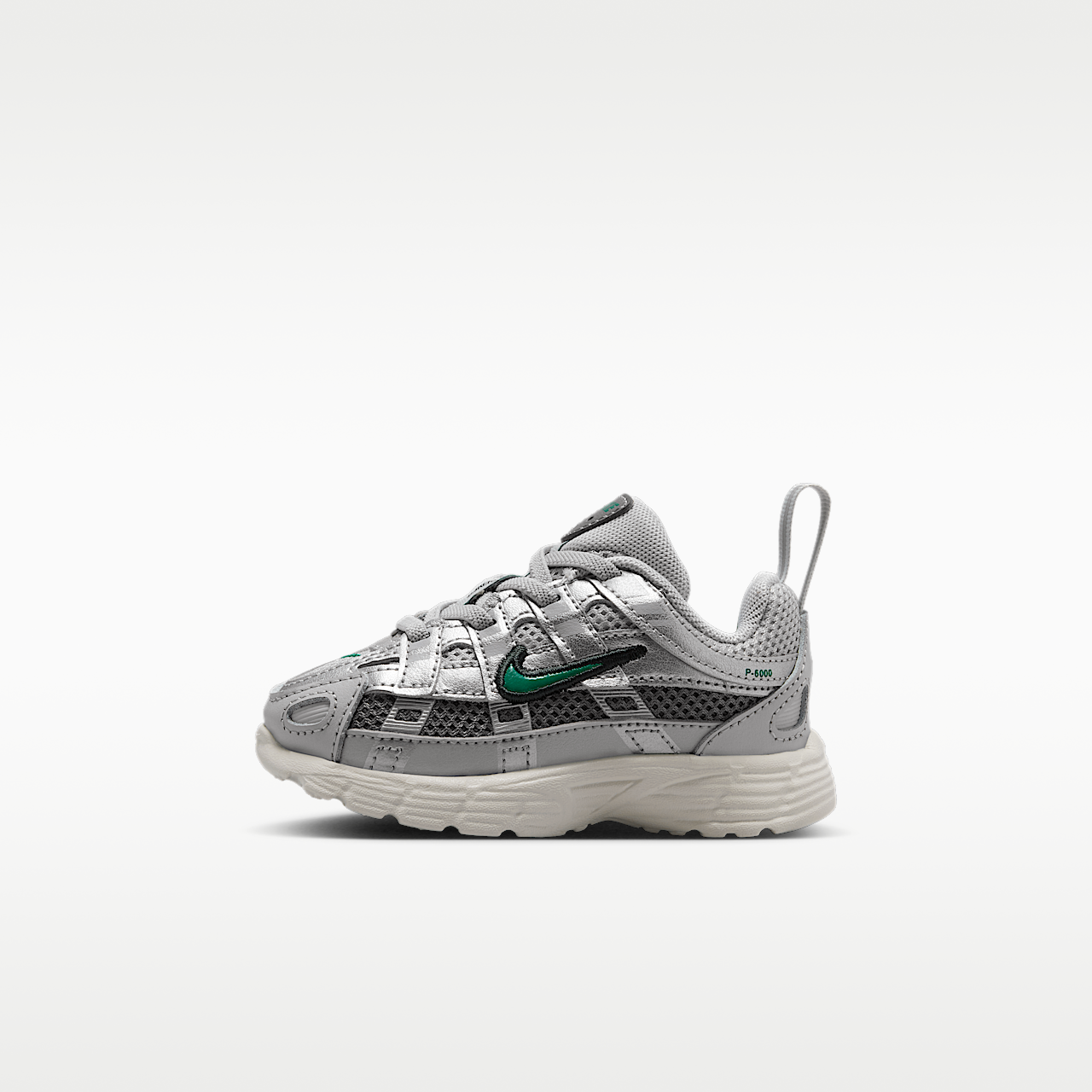 Nike P-6000 sneaker Grey Fog/Metallic Silver/Sail/Malachite