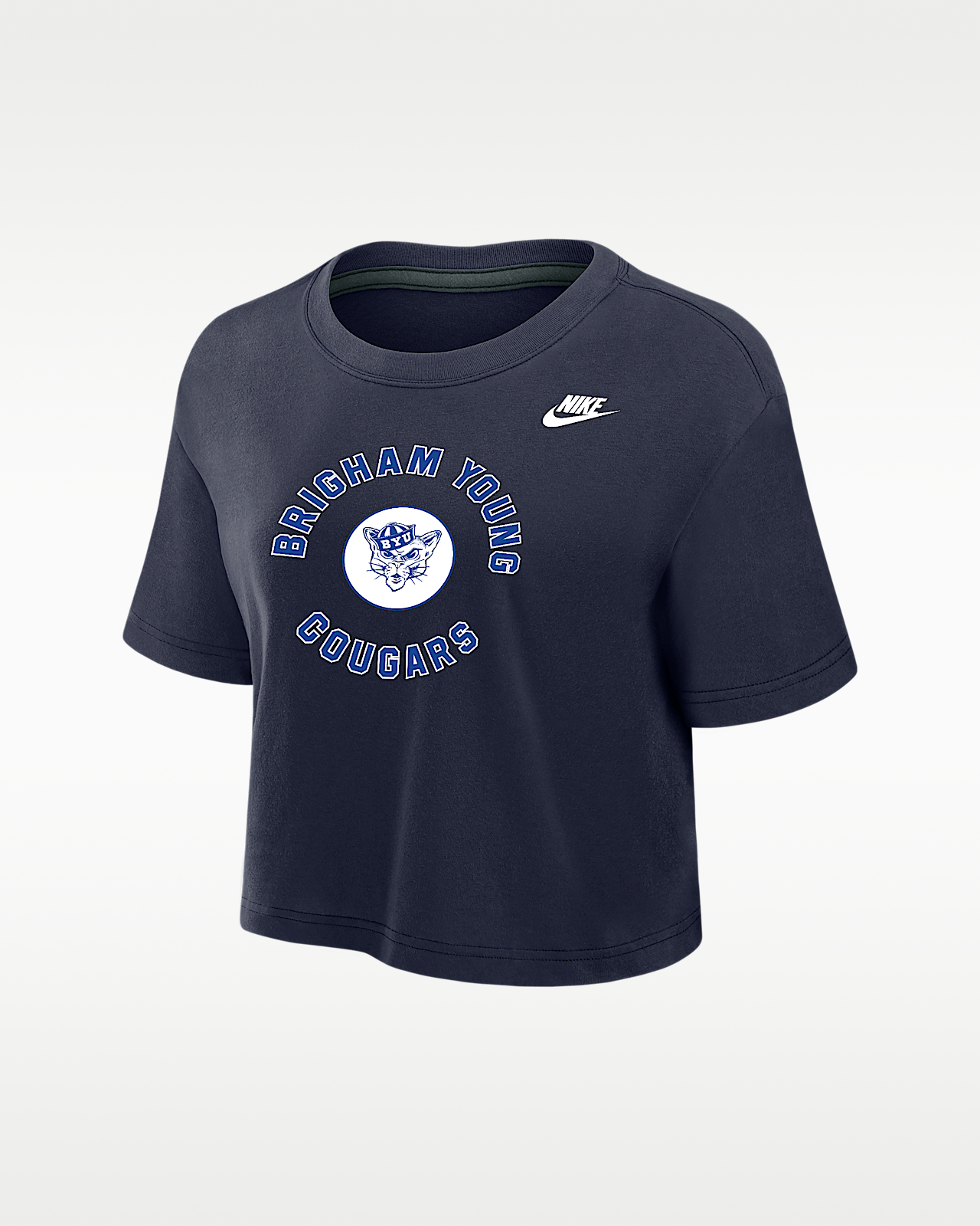 Женская футболка BYU Cougars Nike Dri-FIT Cropped