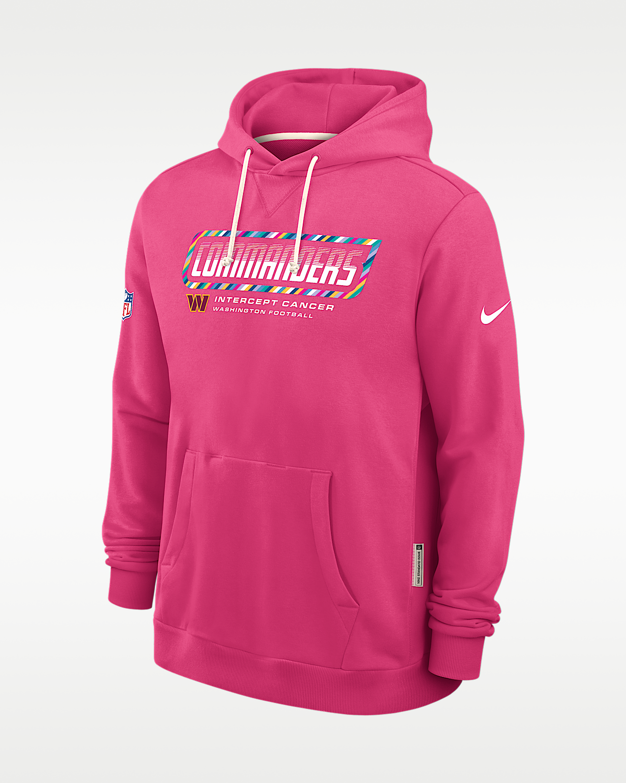 Мужское худи Washington Commanders Crucial Catch Sideline Standard Issue Nike Dri-FIT NFL Pullover Hoodie