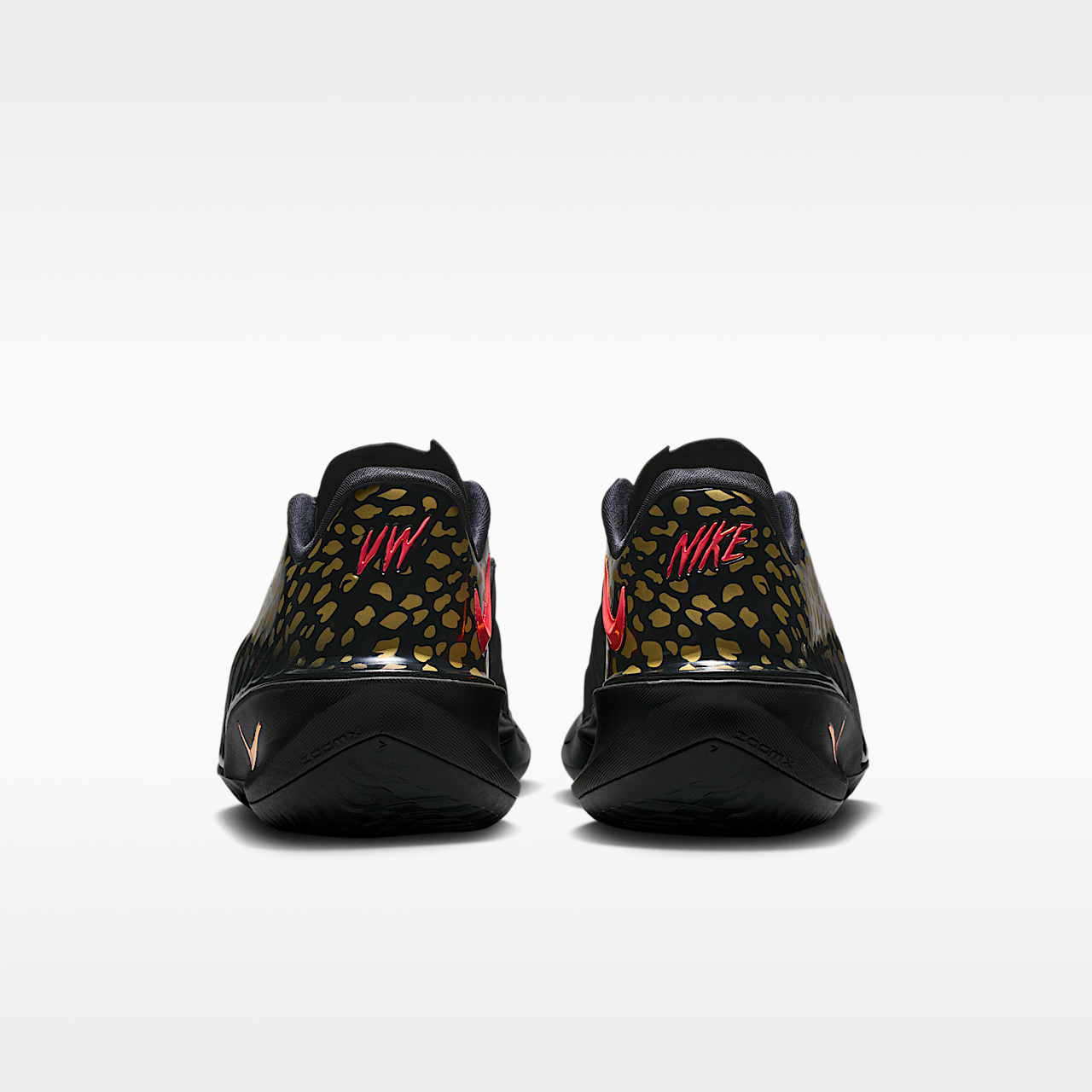 Nike  sneaker Zwart/Metallic Gold/Bright Crimson