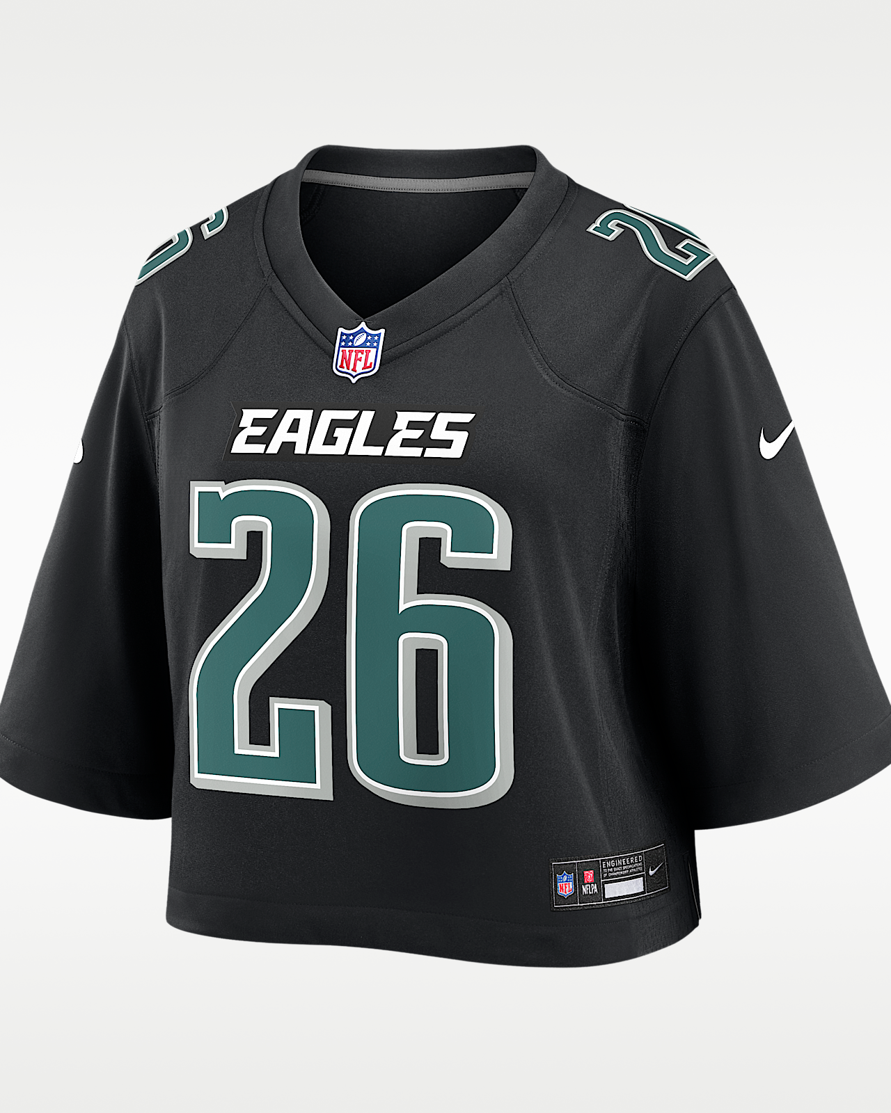 Женские джерси Saquon Barkley Philadelphia Eagles Nike NFL Cropped Tundra Game Jersey