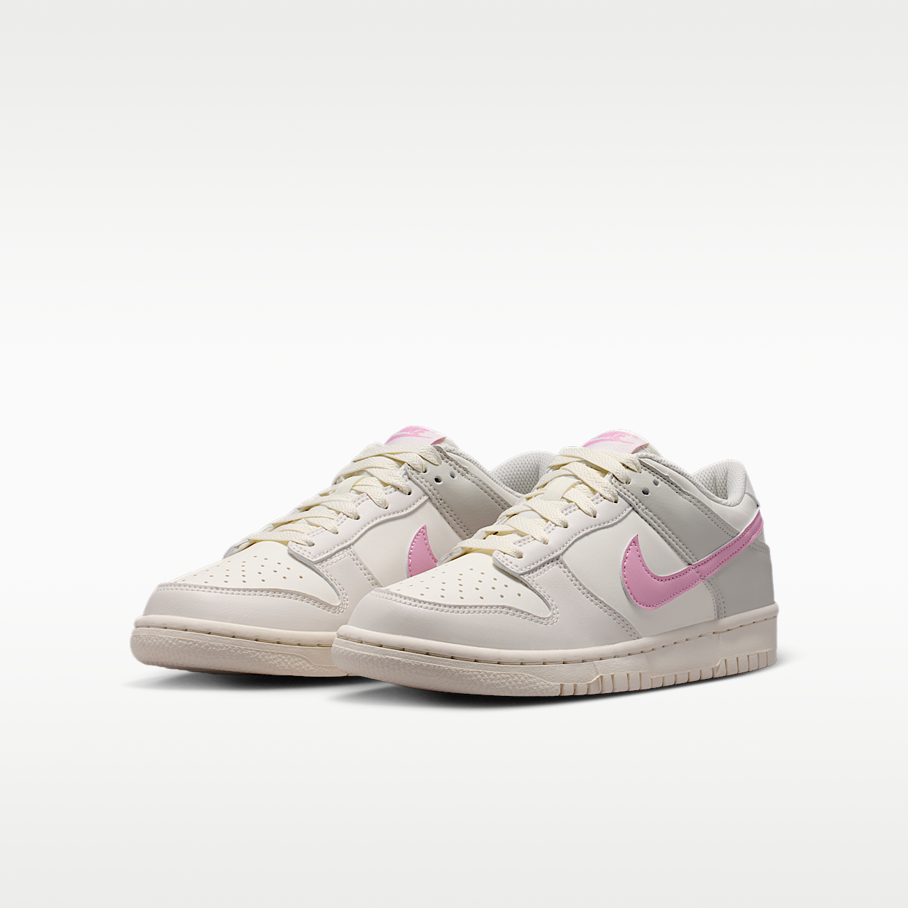 Nike Dunk Low sneaker Sail/Phantom/Light Bone/Pink Rise