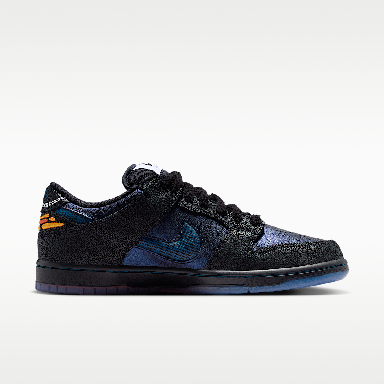 Nike Dunk Low sneaker Zwart/Wit/Campfire Orange/Marina