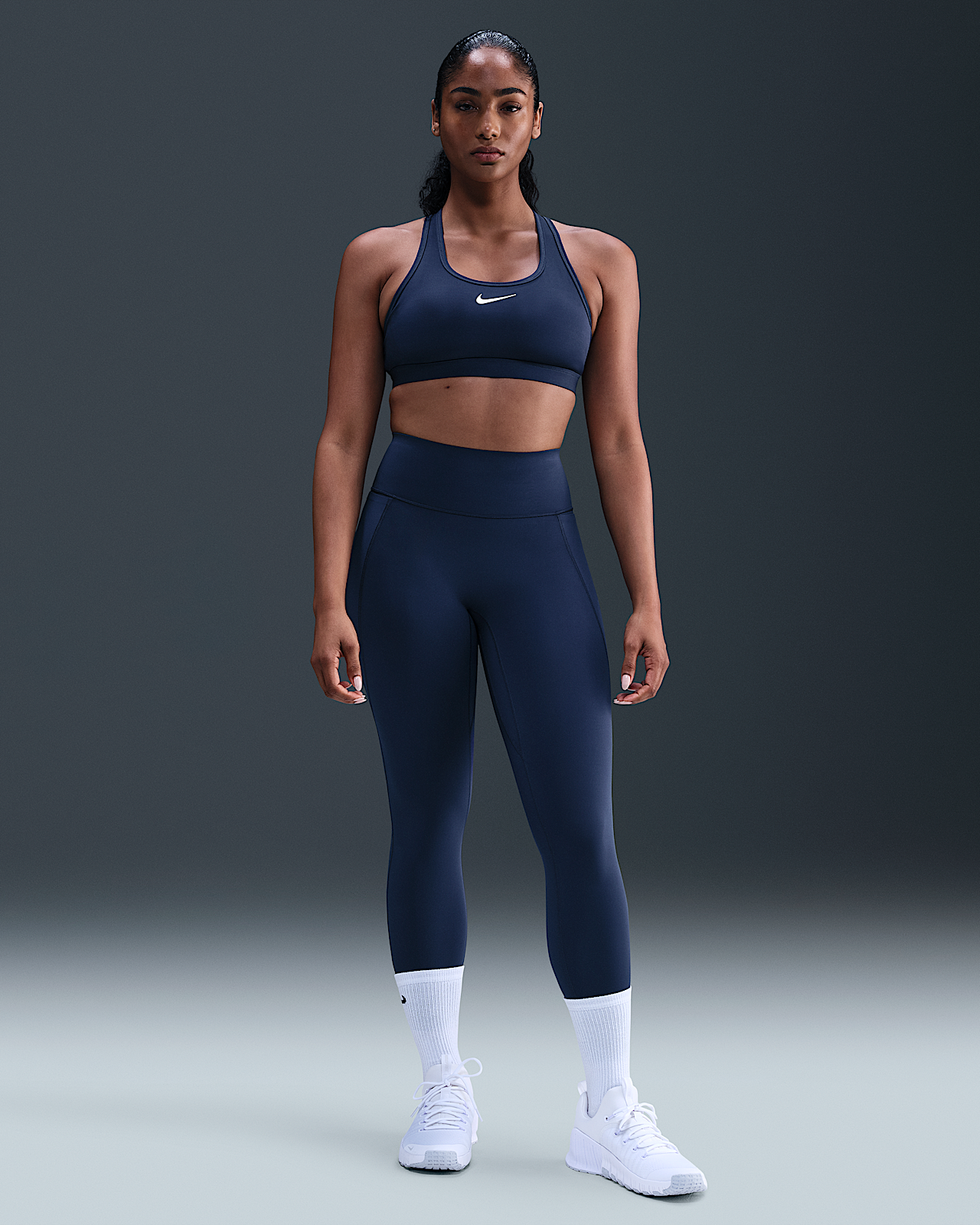 Женские тайтсы Nike Universa High-Waisted 7/8 Leggings with No Front Seam