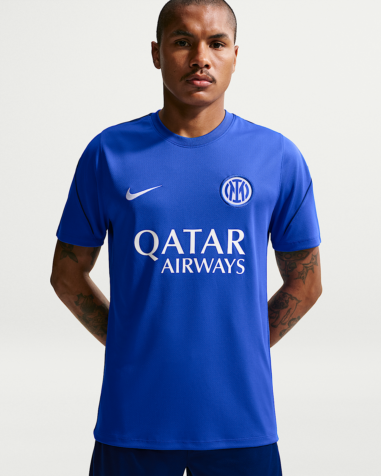 Мужские шорты Inter Milan Strike Nike Soccer Dri-FIT Short-Sleeve Top