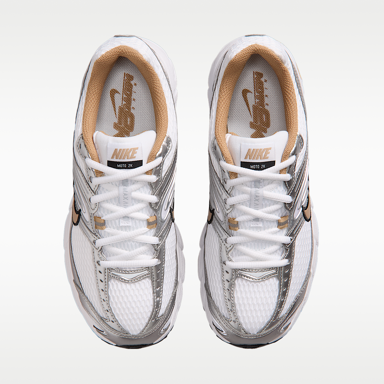 Nike Air Max sneaker Wit/Metallic Silver/Zwart/British Khaki