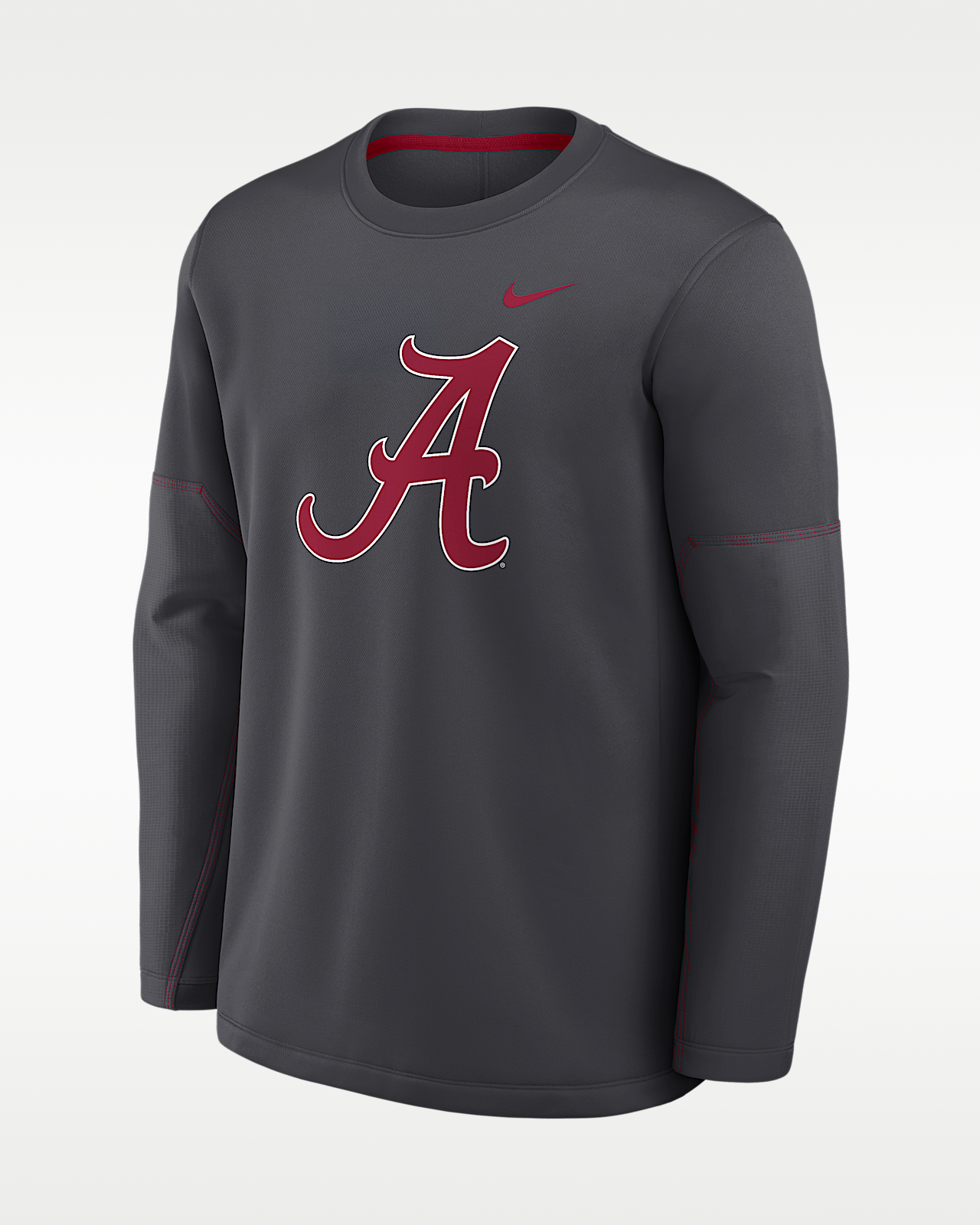 Мужская футболка Alabama Sideline Coaches Nike Therma-FIT College Long-Sleeve