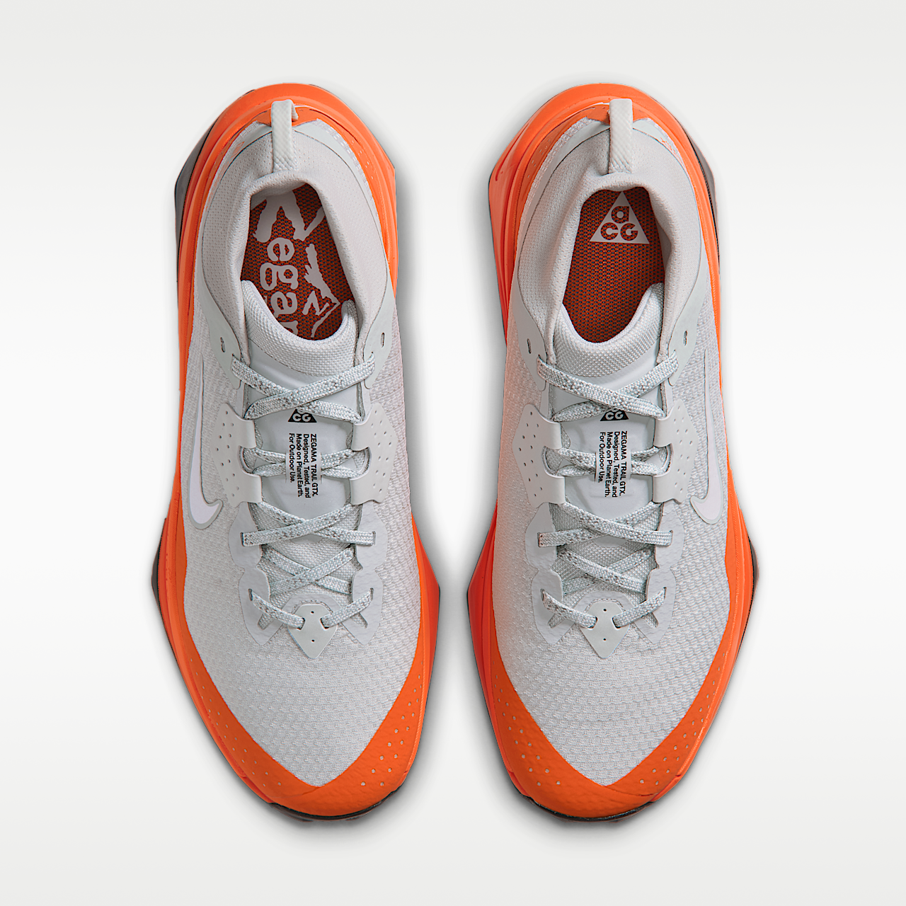 Nike ACG sneaker Light Silver/Safety Orange/Zwart/Summit White