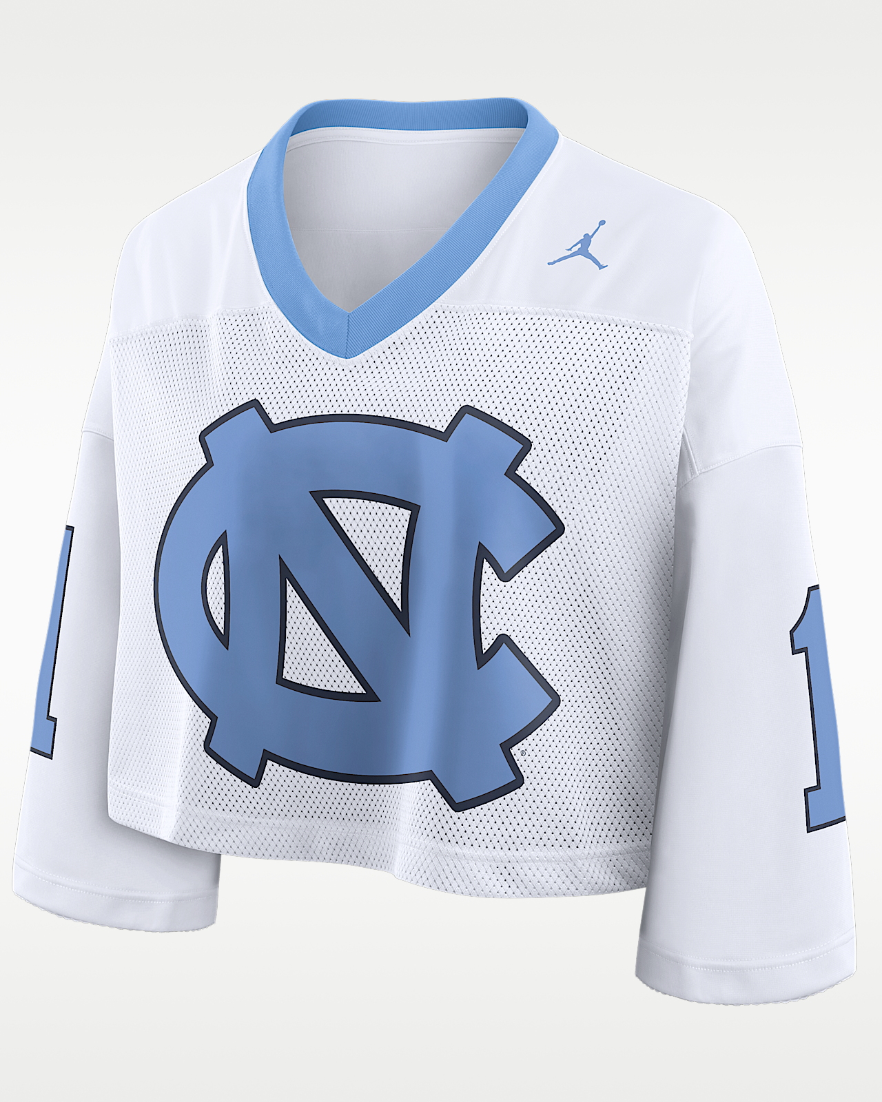 Женские джерси North Carolina Logo Jordan Brand Dri-FIT College Cropped Jersey