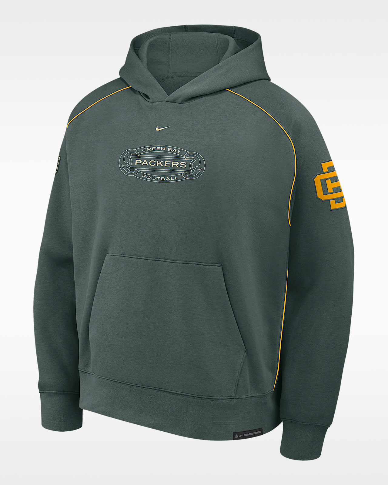 Мужское худи Green Bay Packers Rivalries Collection Air Nike NFL Pullover Hoodie