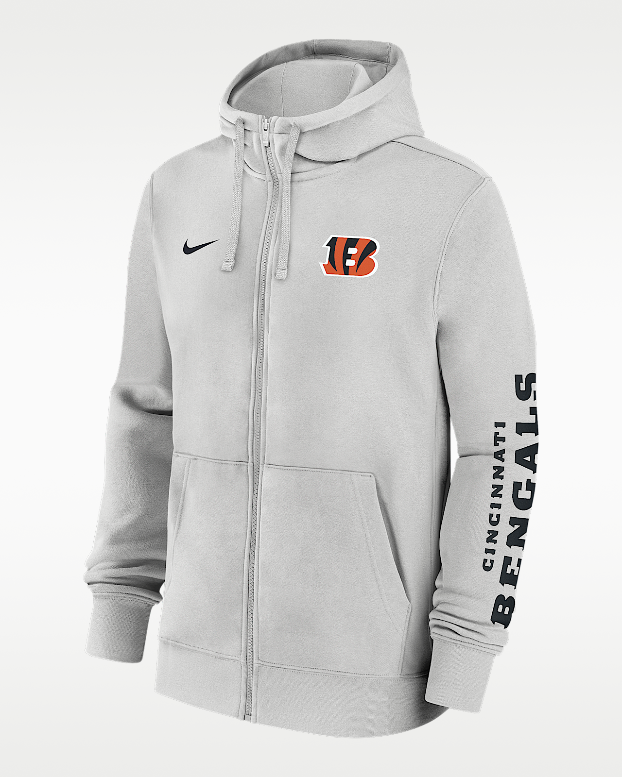Мужское худи Cincinnati Bengals Club Nike NFL Full-Zip Hoodie