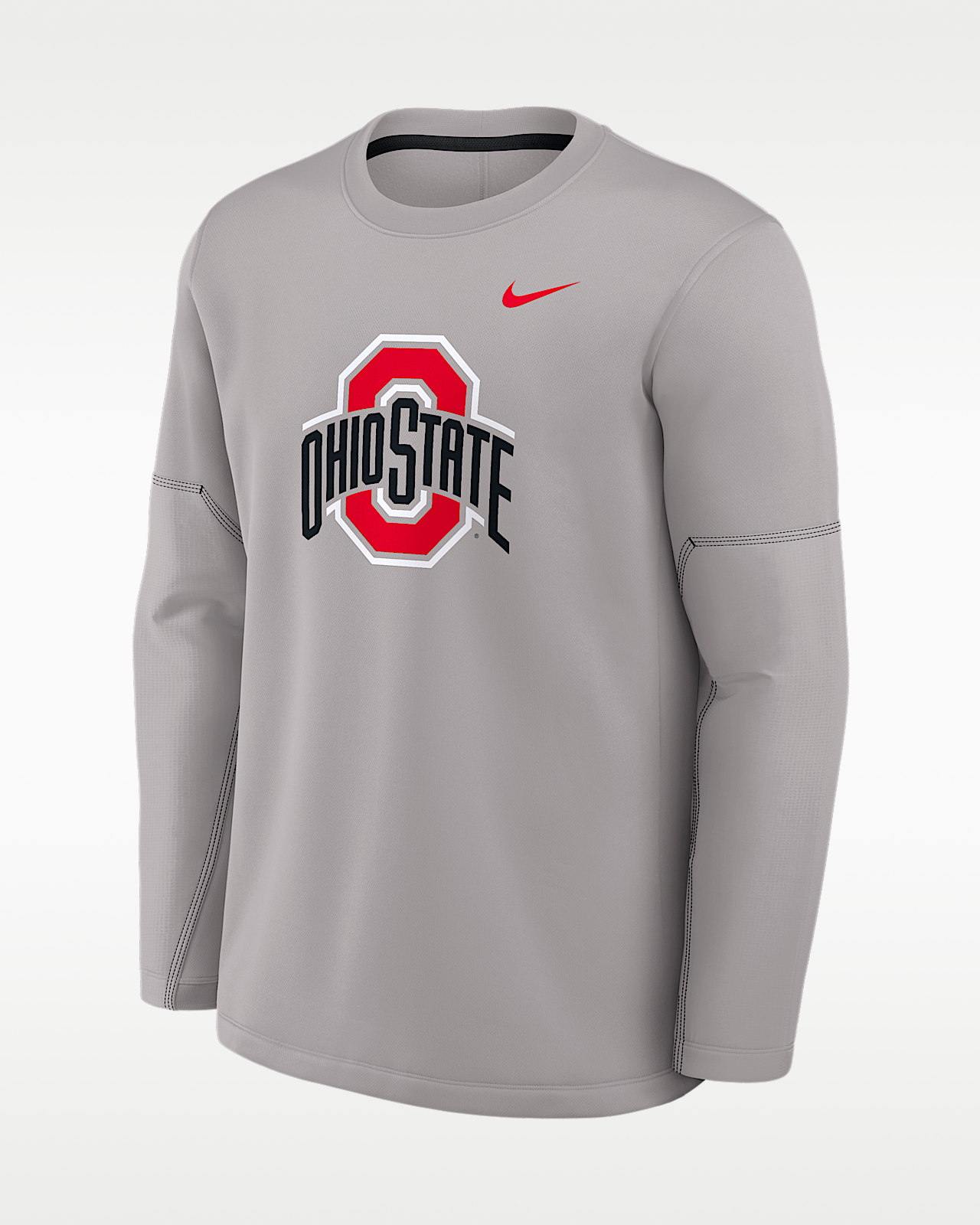 Мужская футболка Ohio State Sideline Coaches Nike Therma-FIT College Long-Sleeve