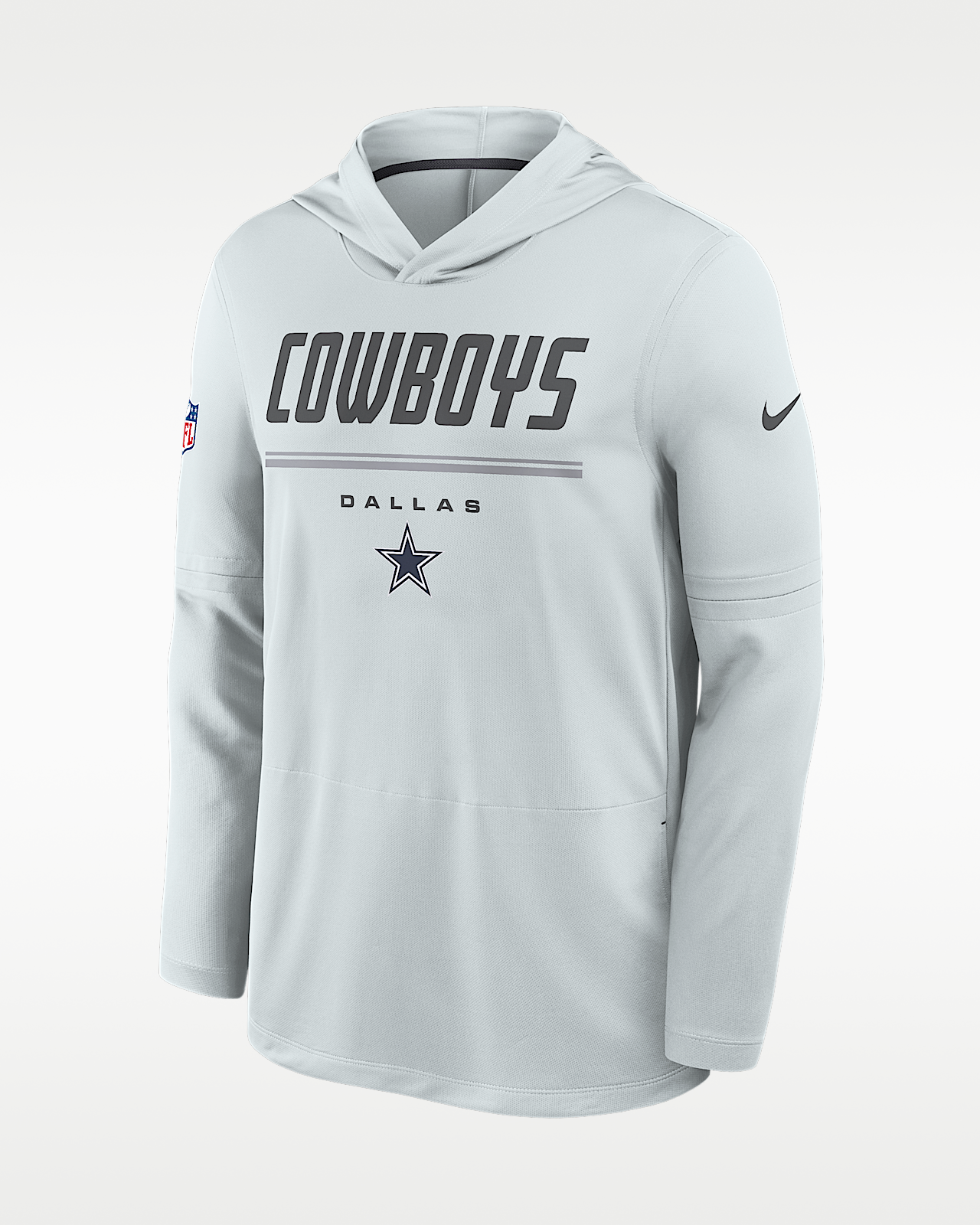 Мужские  Dallas Cowboys Sideline Nike Dri-FIT NFL Long-Sleeve Hooded Top