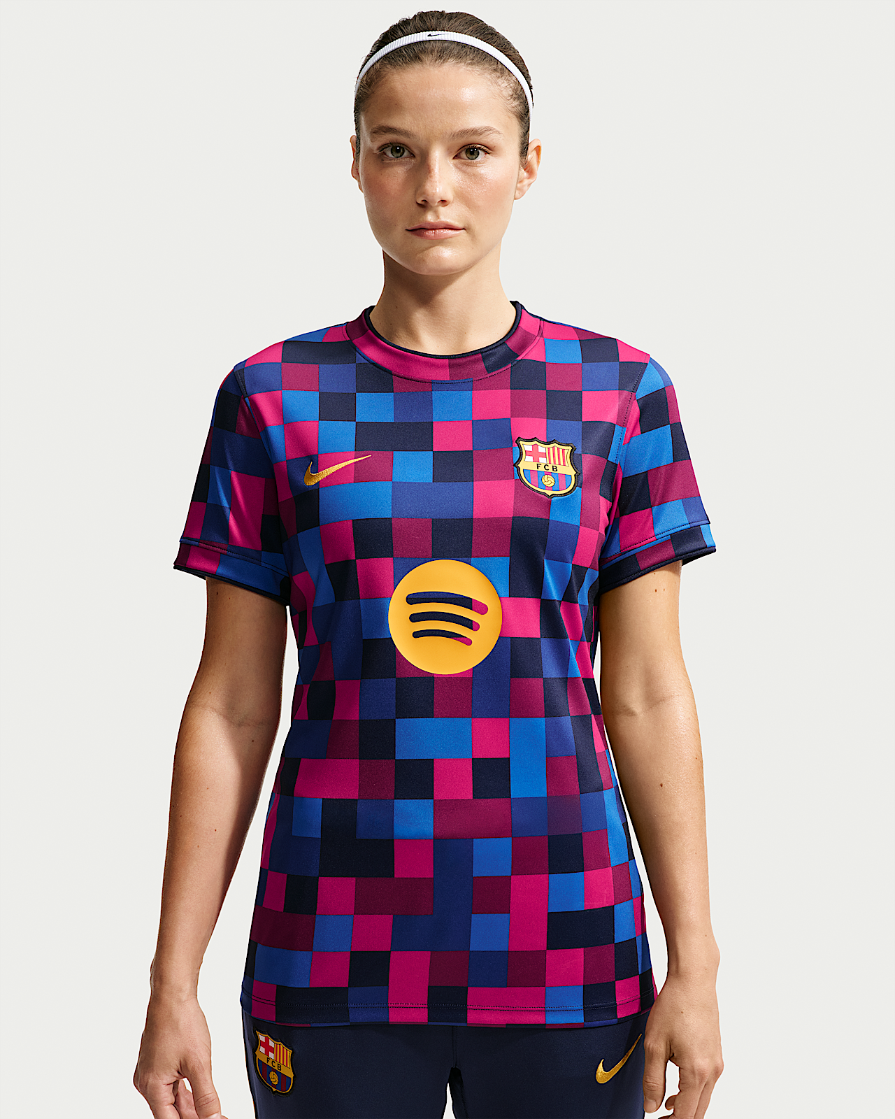 Женские  FC Barcelona Nike Dri-FIT Soccer Pre-Match Top