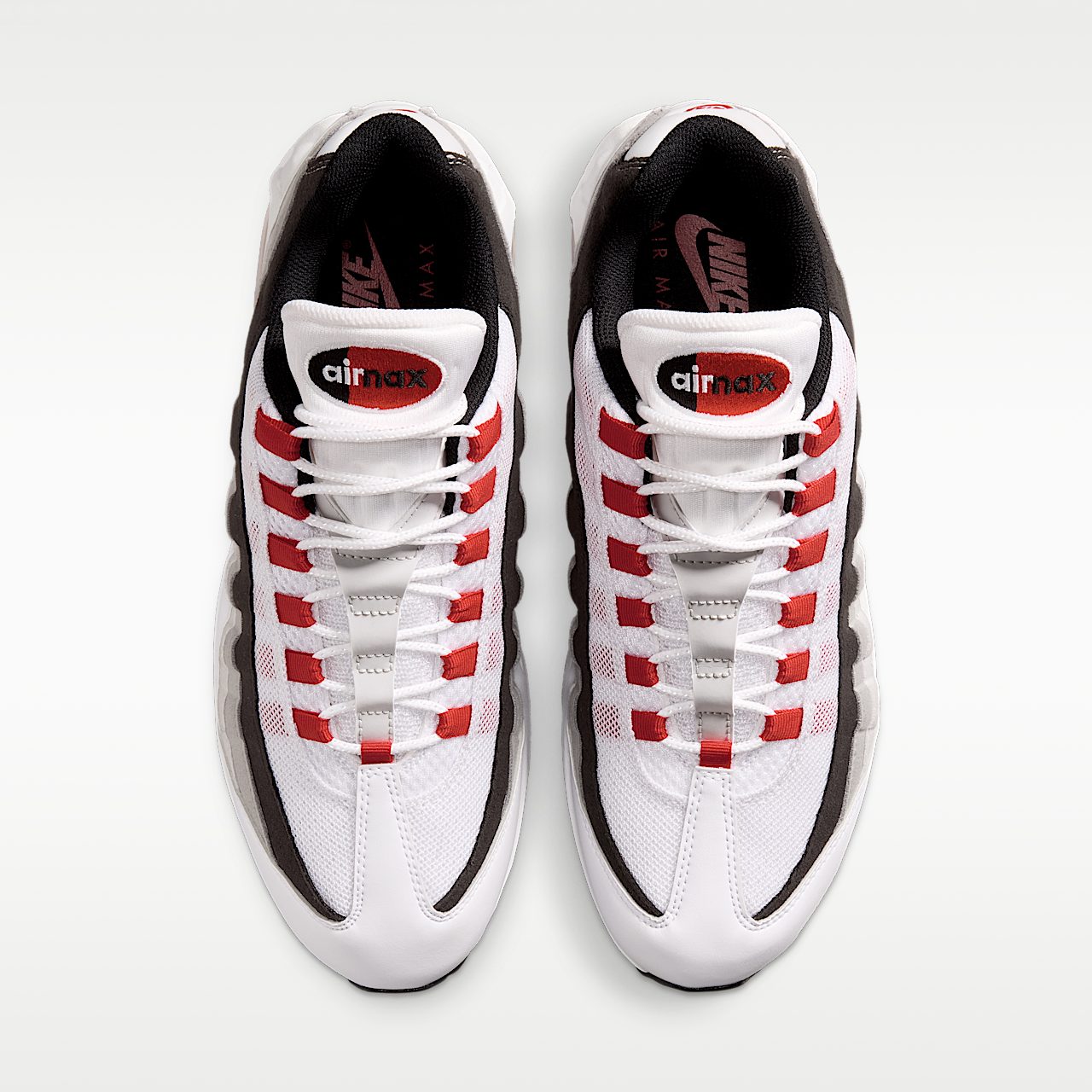 Nike Air Max 95 sneaker Wit/Neutral Grey/Medium Grey/Comet Red