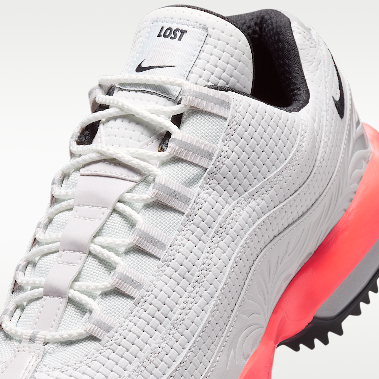 Nike Air Max sneaker Off White/Hot Lava/Metallic Silver/Zwart