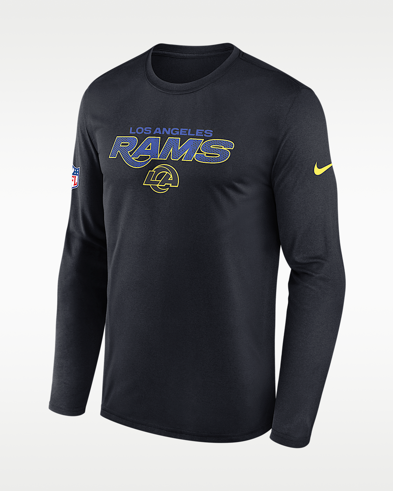 Мужская футболка Los Angeles Rams Rivalries Collection Sideline Legend Nike Dri-FIT NFL Long-Sleeve