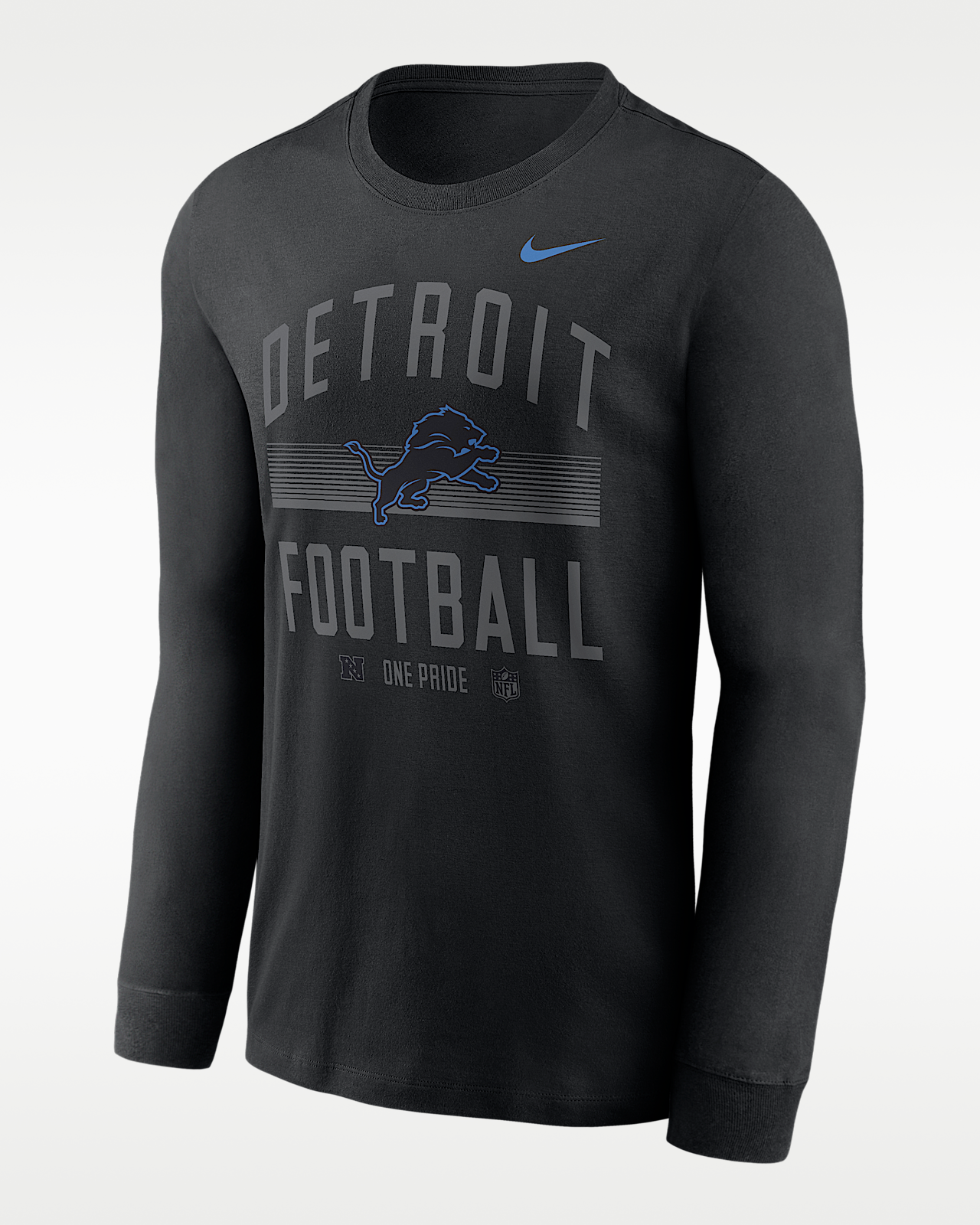 Мужская футболка Detroit Lions Essential Nike Dri-FIT NFL Long-Sleeve
