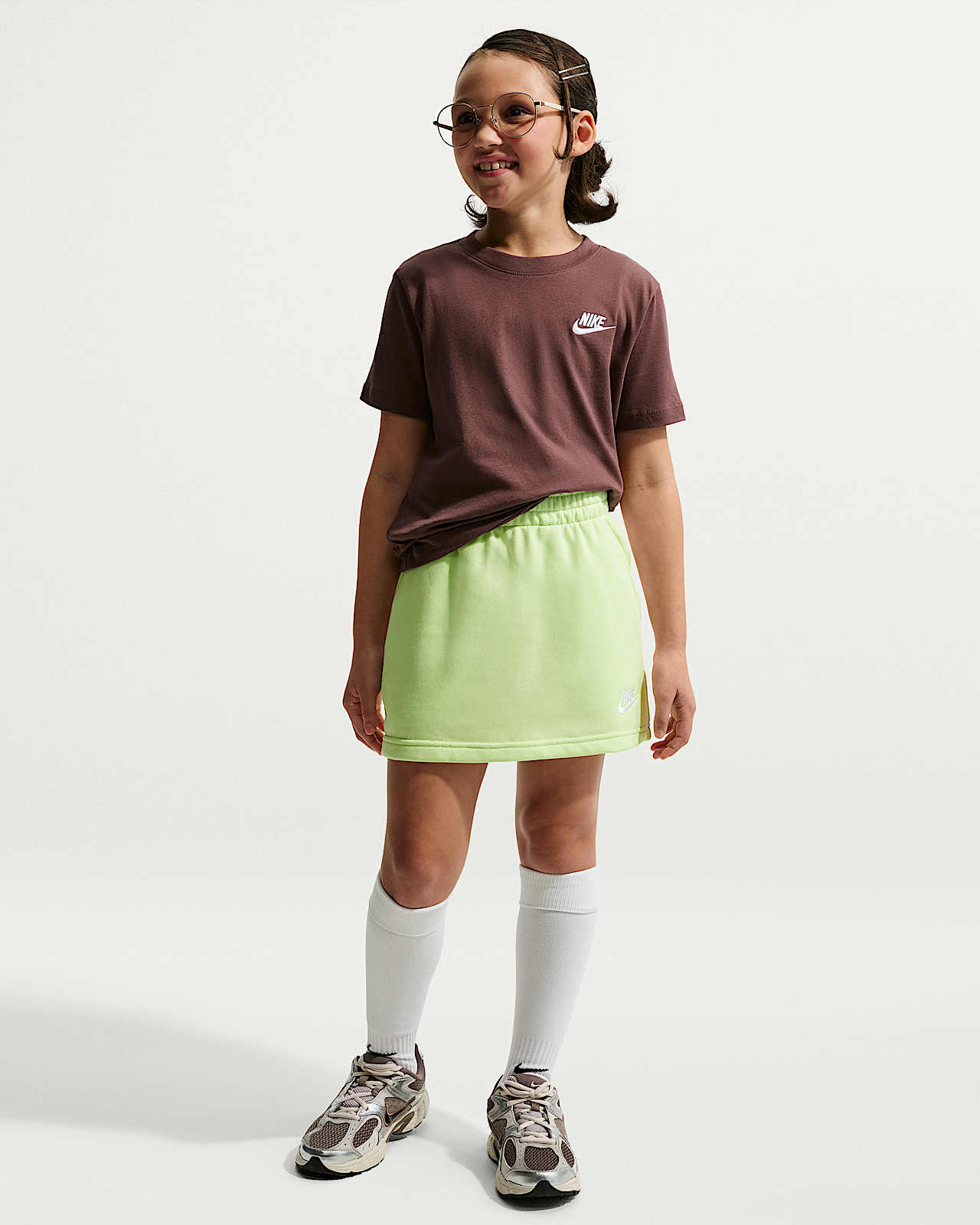 Детская юбка Nike Sportswear Club Big Kids' (Girls') French Terry Skirt