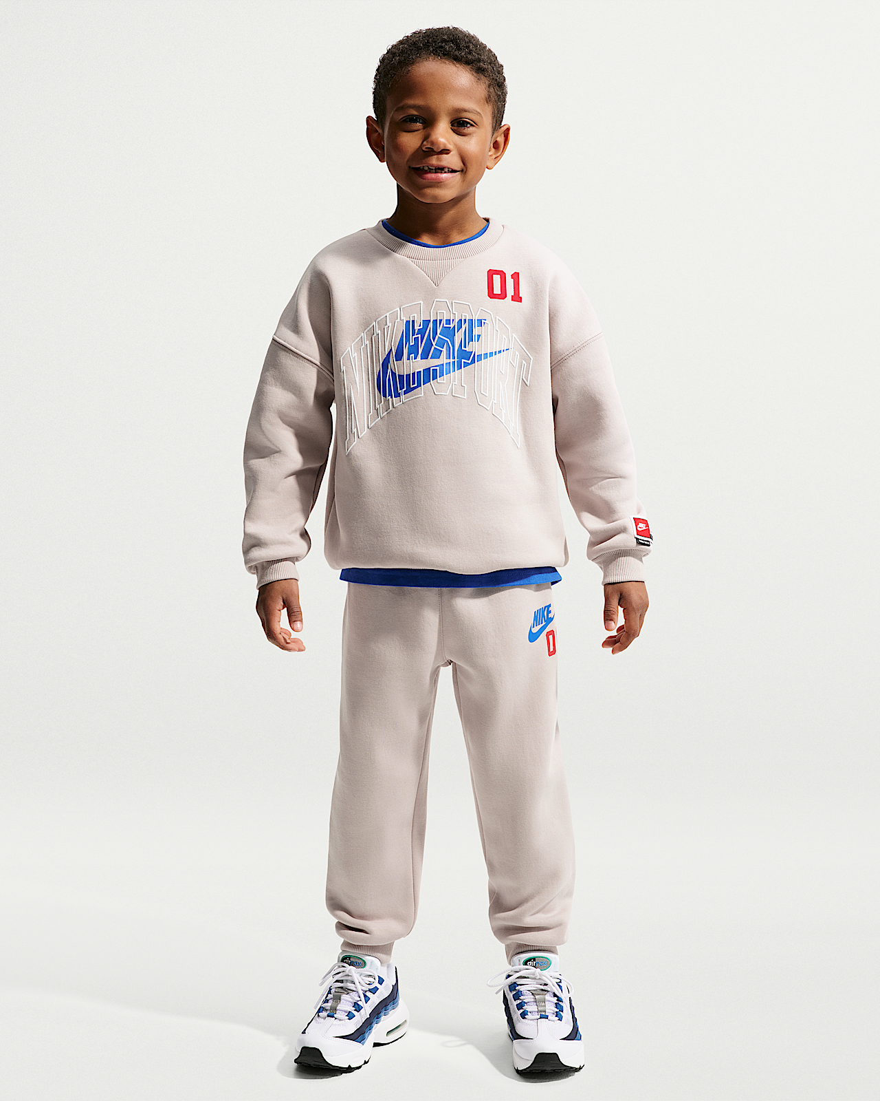 Детские  Nike Sportswear Little Kids' Multisport 2-Piece Fleece Crew Set