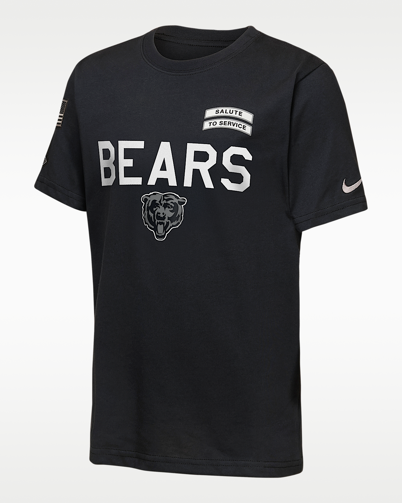 Детская футболка Chicago Bears Salute to Service Sideline Big Kids' Nike Dri-FIT NFL