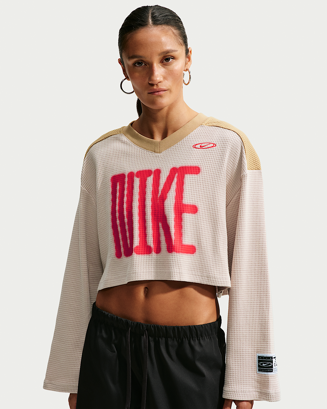 Женские джерси Nike Sportswear Oversized Long-Sleeve Cropped Jersey