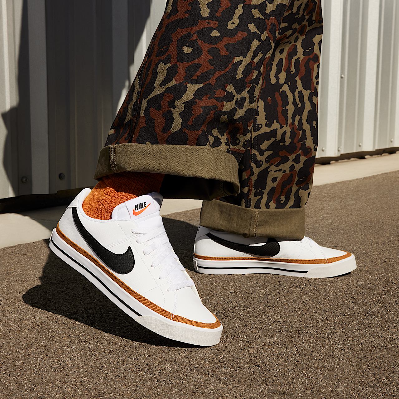 Nike  sneaker Wit/Desert Ochre/Team Orange/Zwart