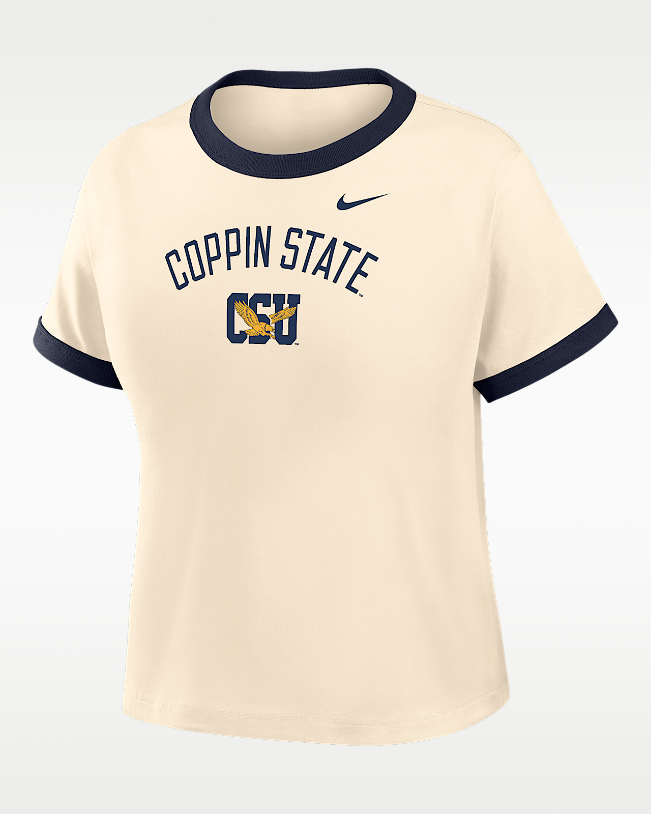 Женская футболка Nike College (Coppin State University) Cropped Ringer
